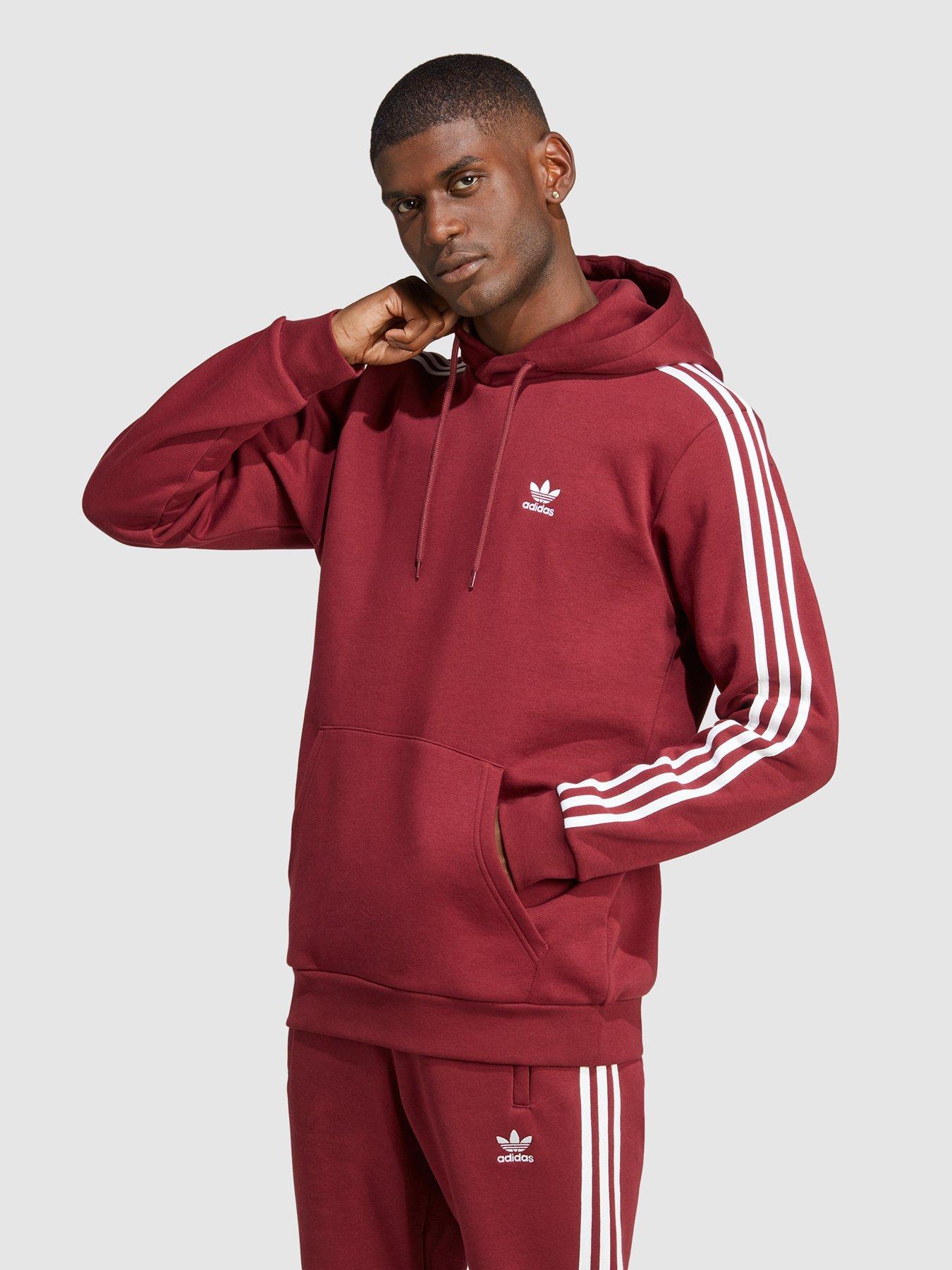 Adidas hoodie cheap red mens