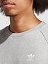  image of adidas-originals-trefoil-essentials-crewneck-sweatshirt-medium-grey-heather