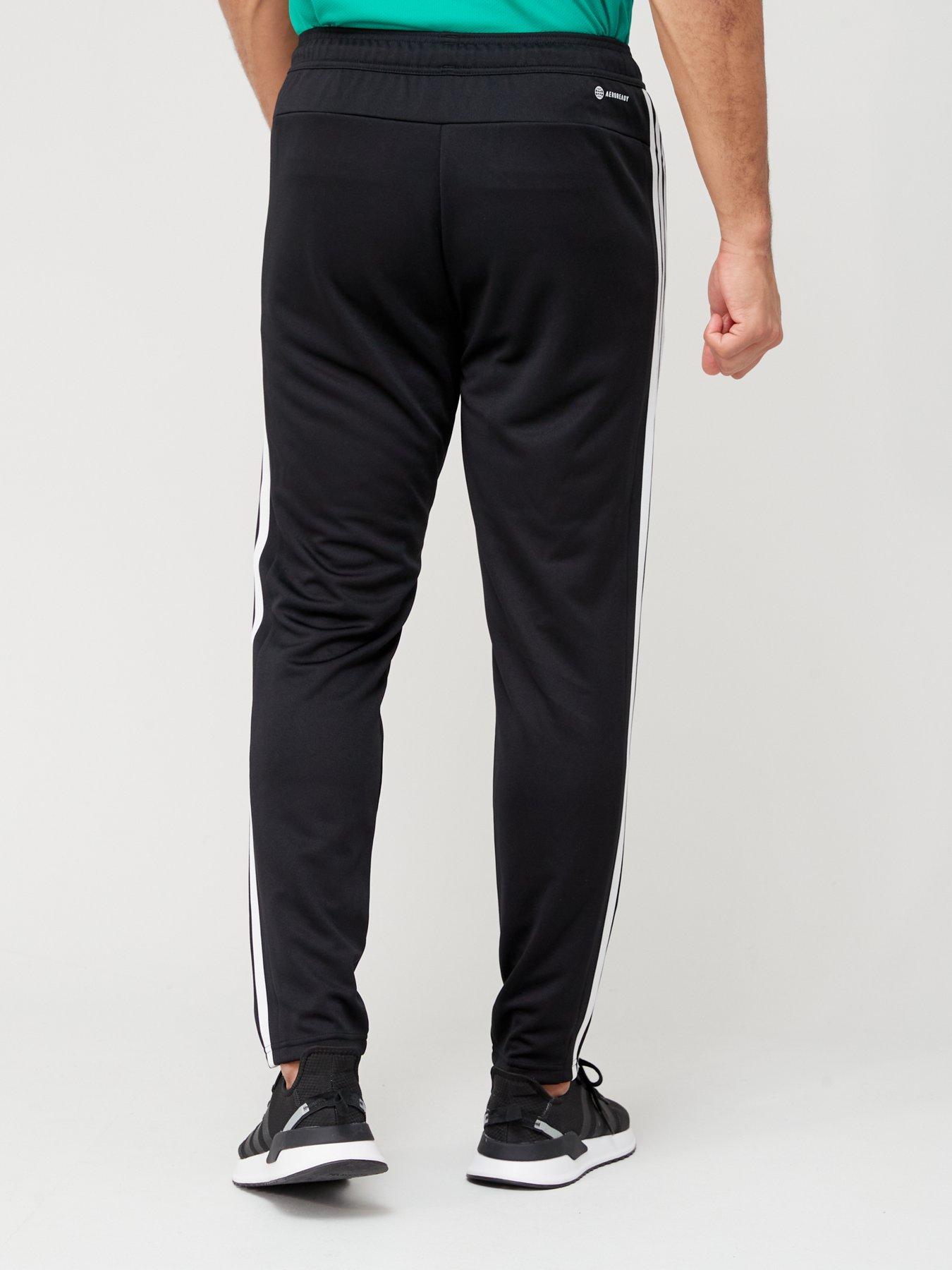 Image 2 of 6 of adidas Performance Train Essentials 3-Stripes Training Joggers - Black/White