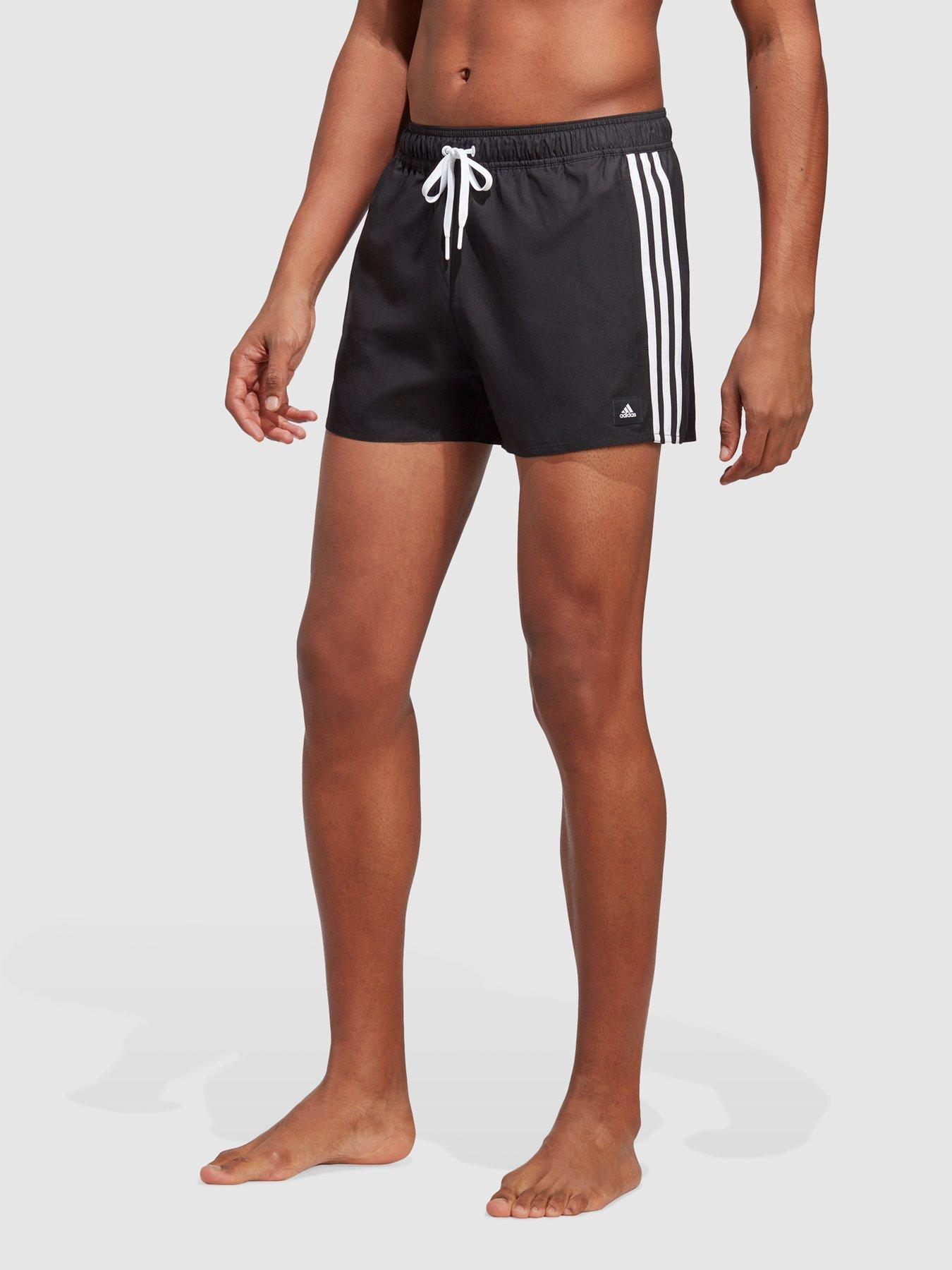 undefined 3-Stripes Clx Swim Shorts - Black/White