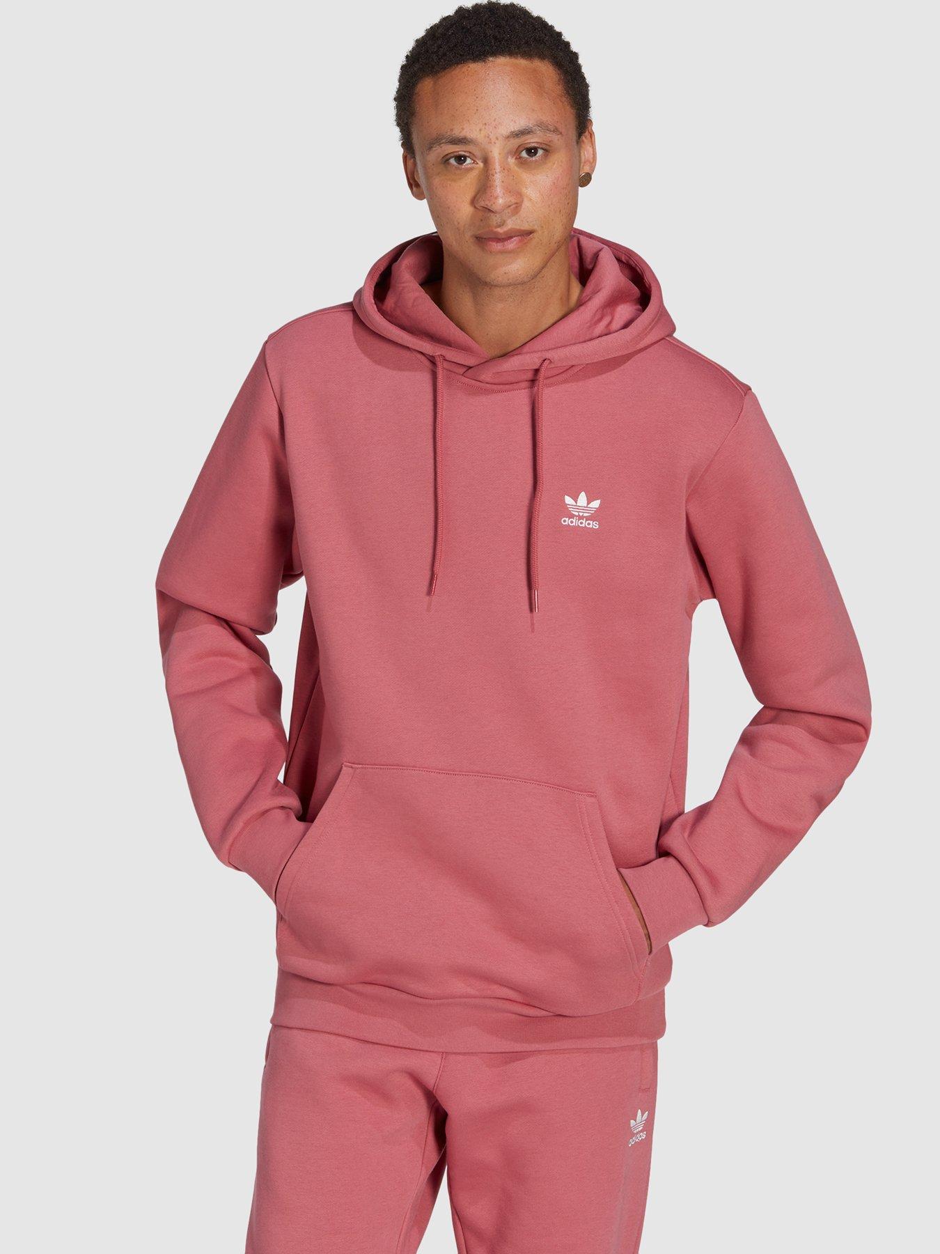 Pink adidas store originals hoodie