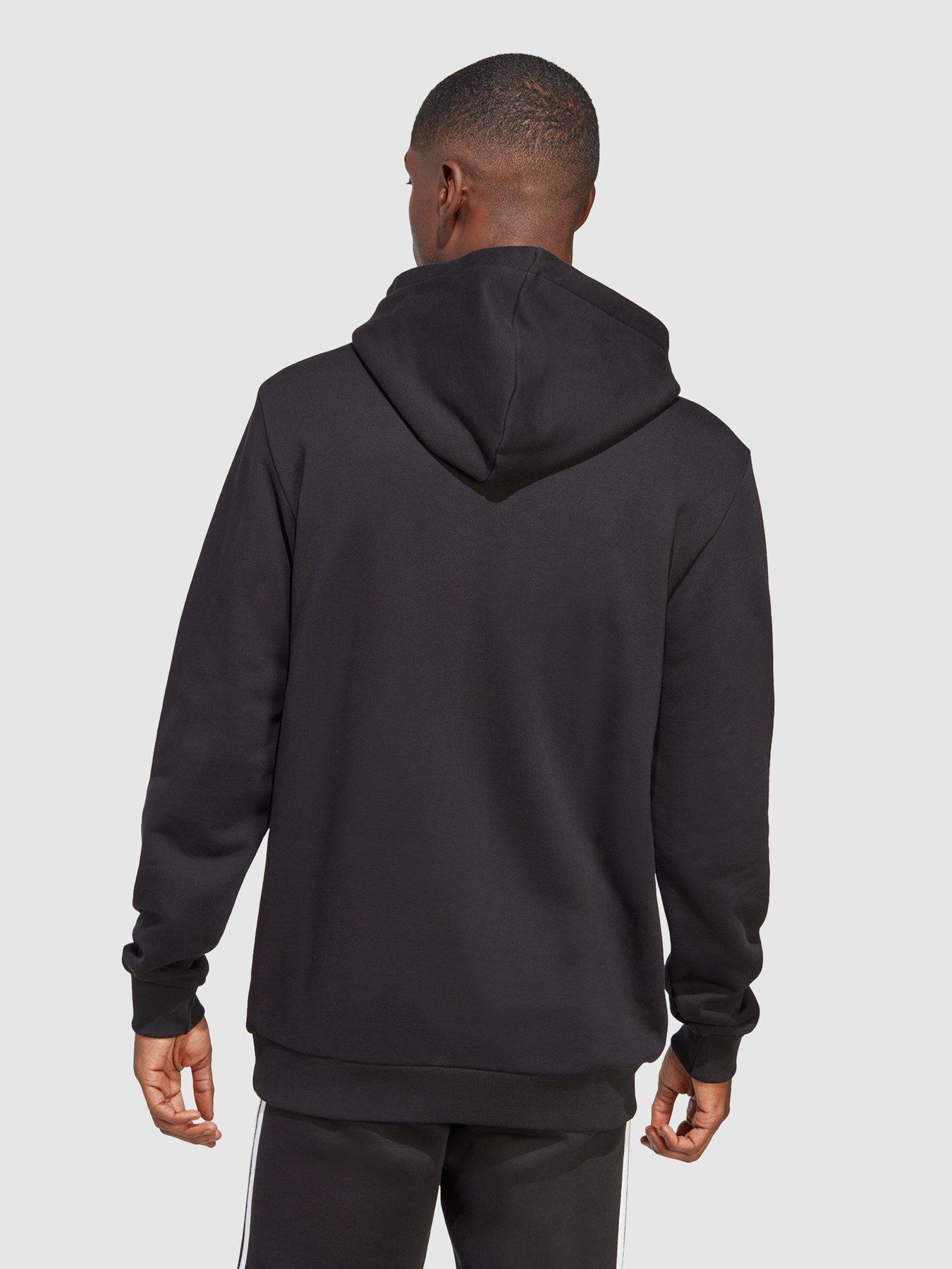 adidas Adicolor Classics Short Sleeve Hoodie - Black, Men's Lifestyle