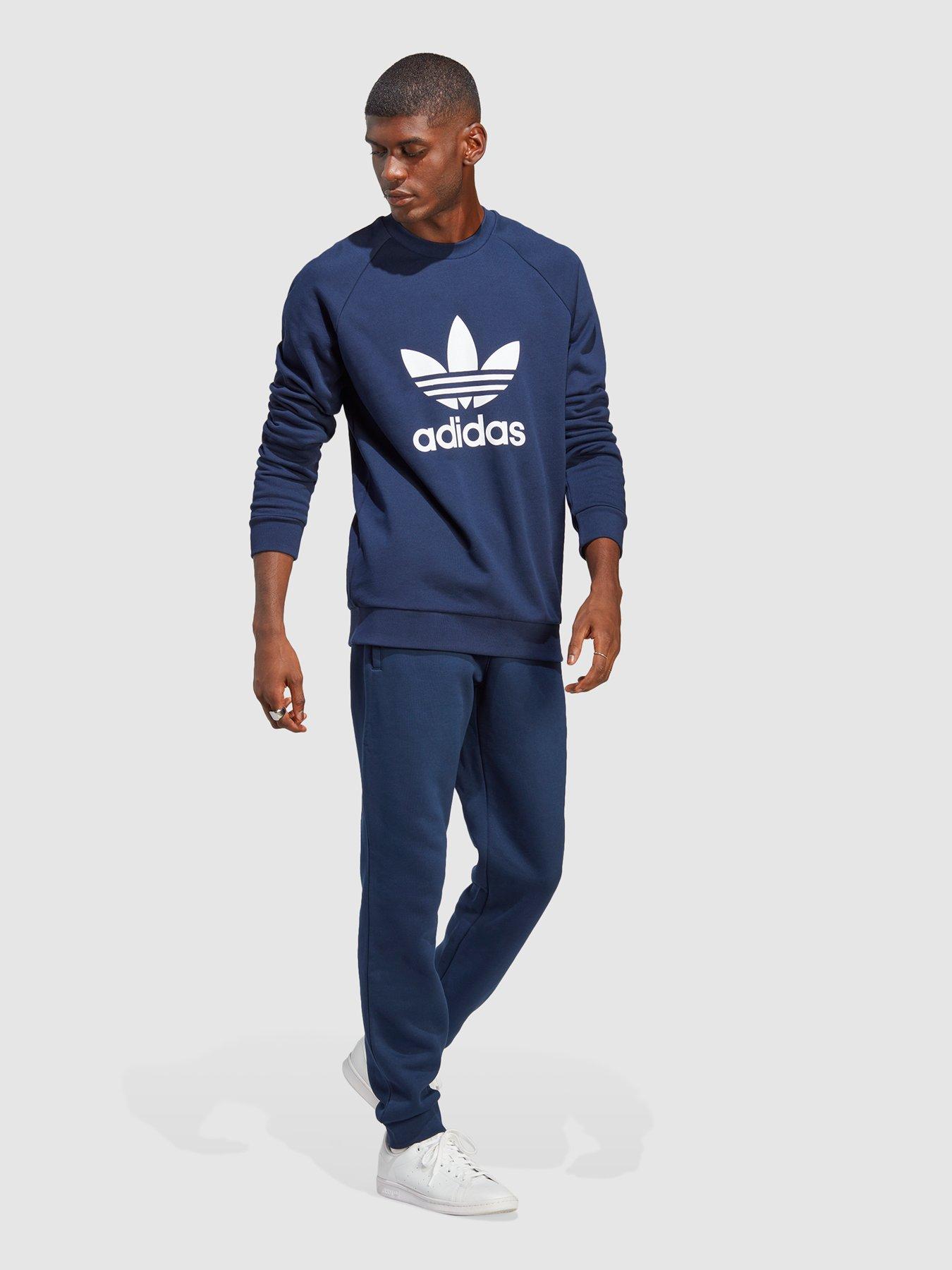 Adidas navy discount sweatshirt