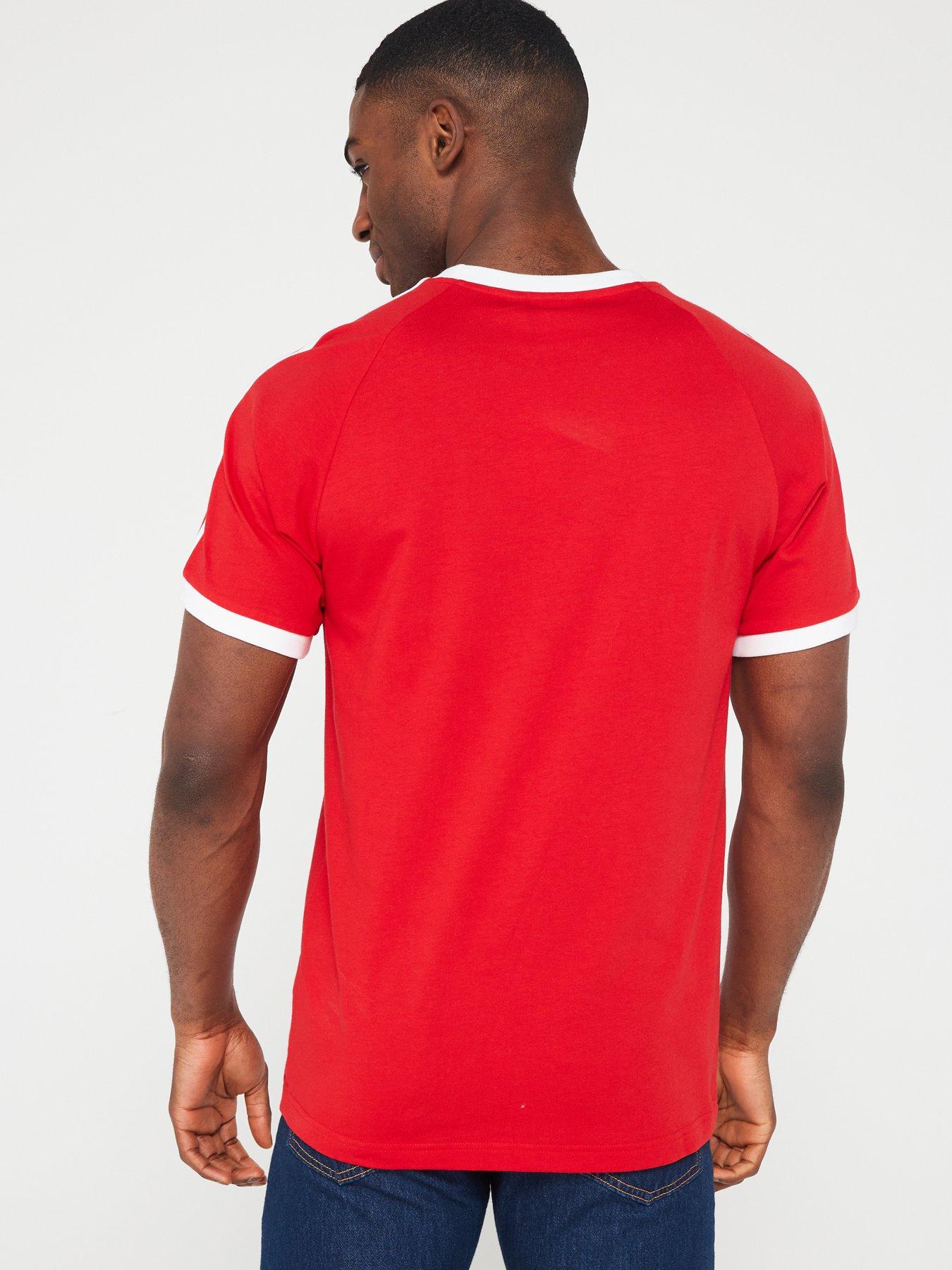 Red t shirt clearance mens