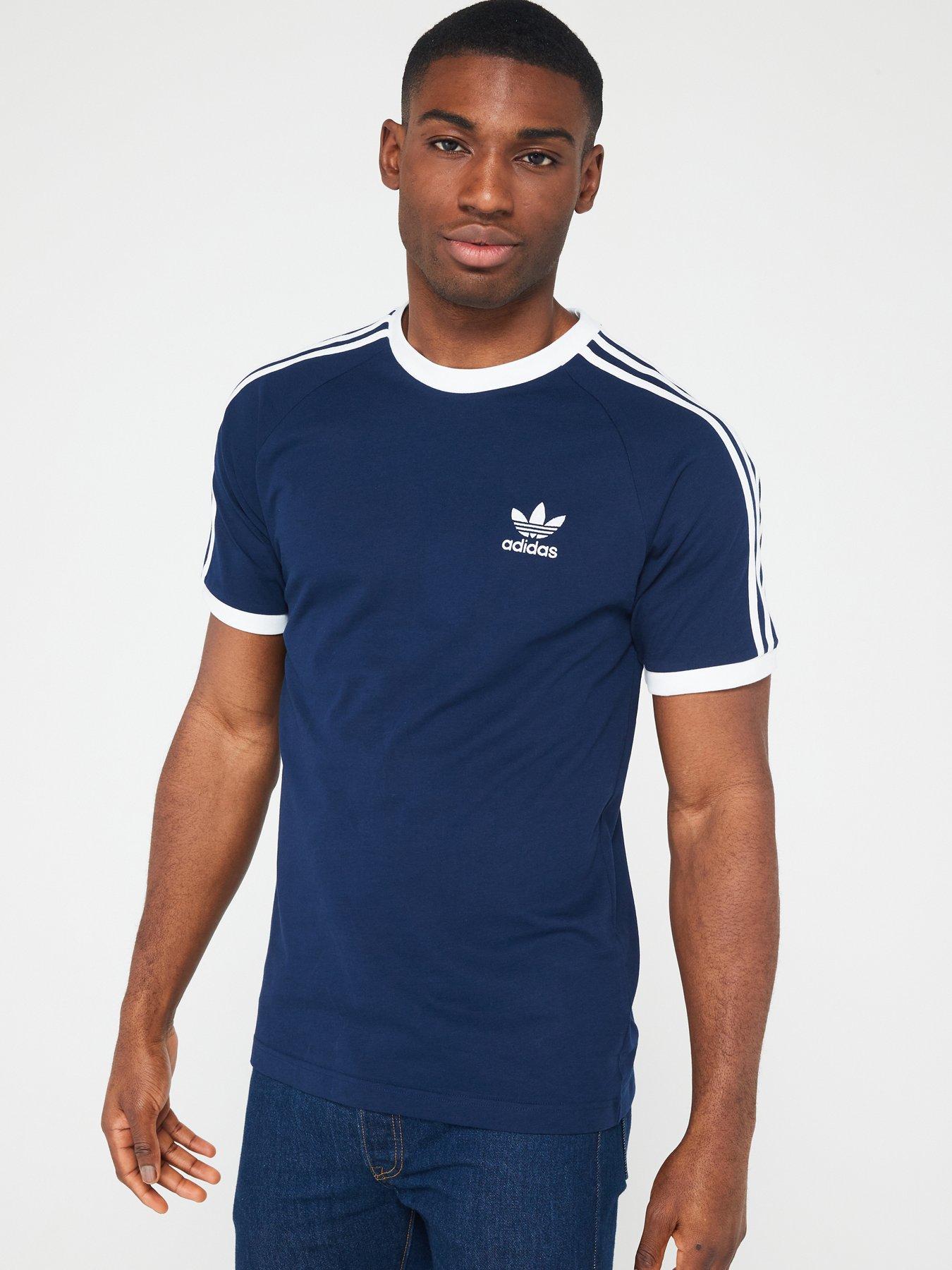adidas Originals Men's 3-Stripes T-Shirt - Navy