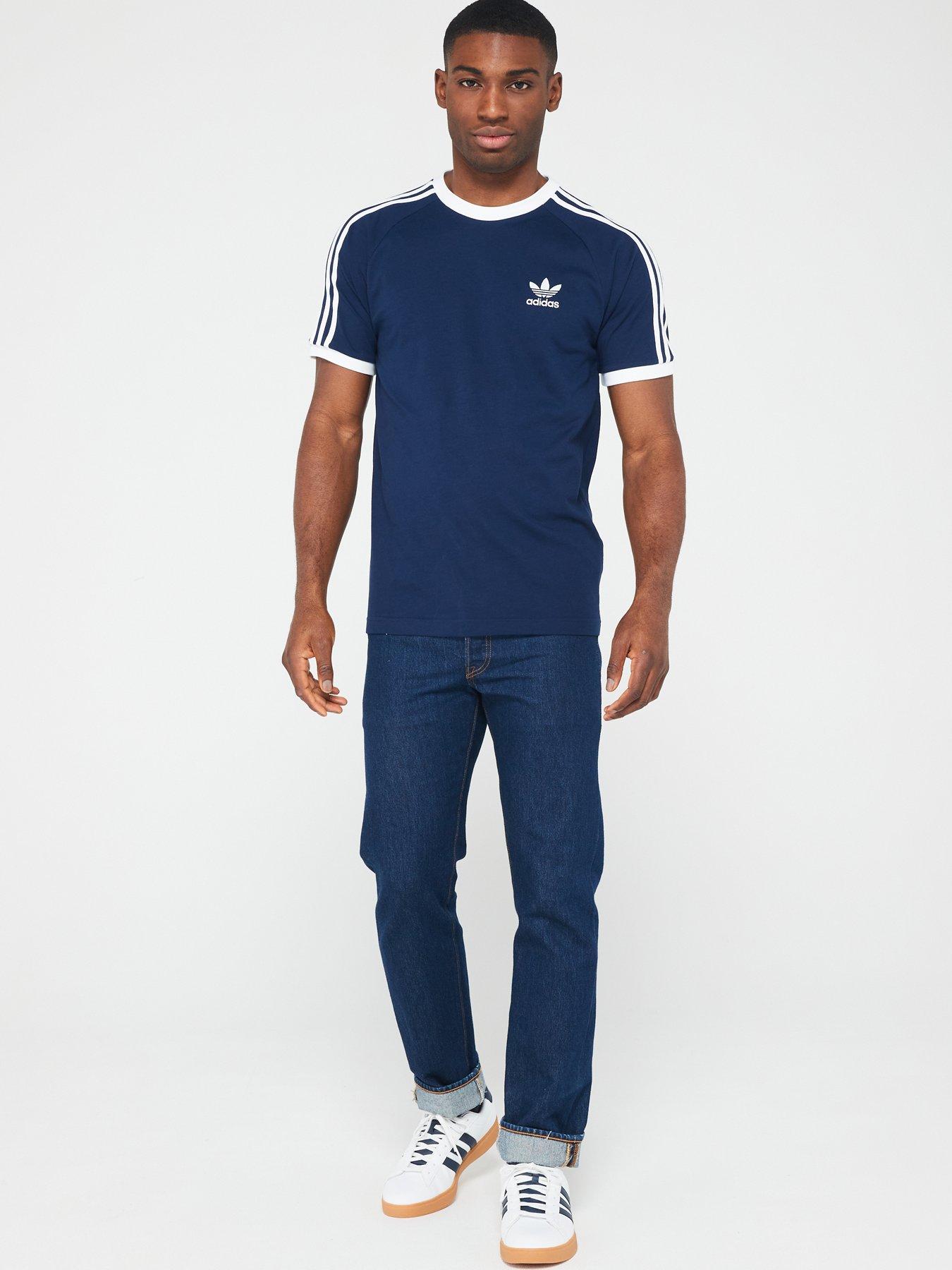 Adidas originals t shirt 2024 navy