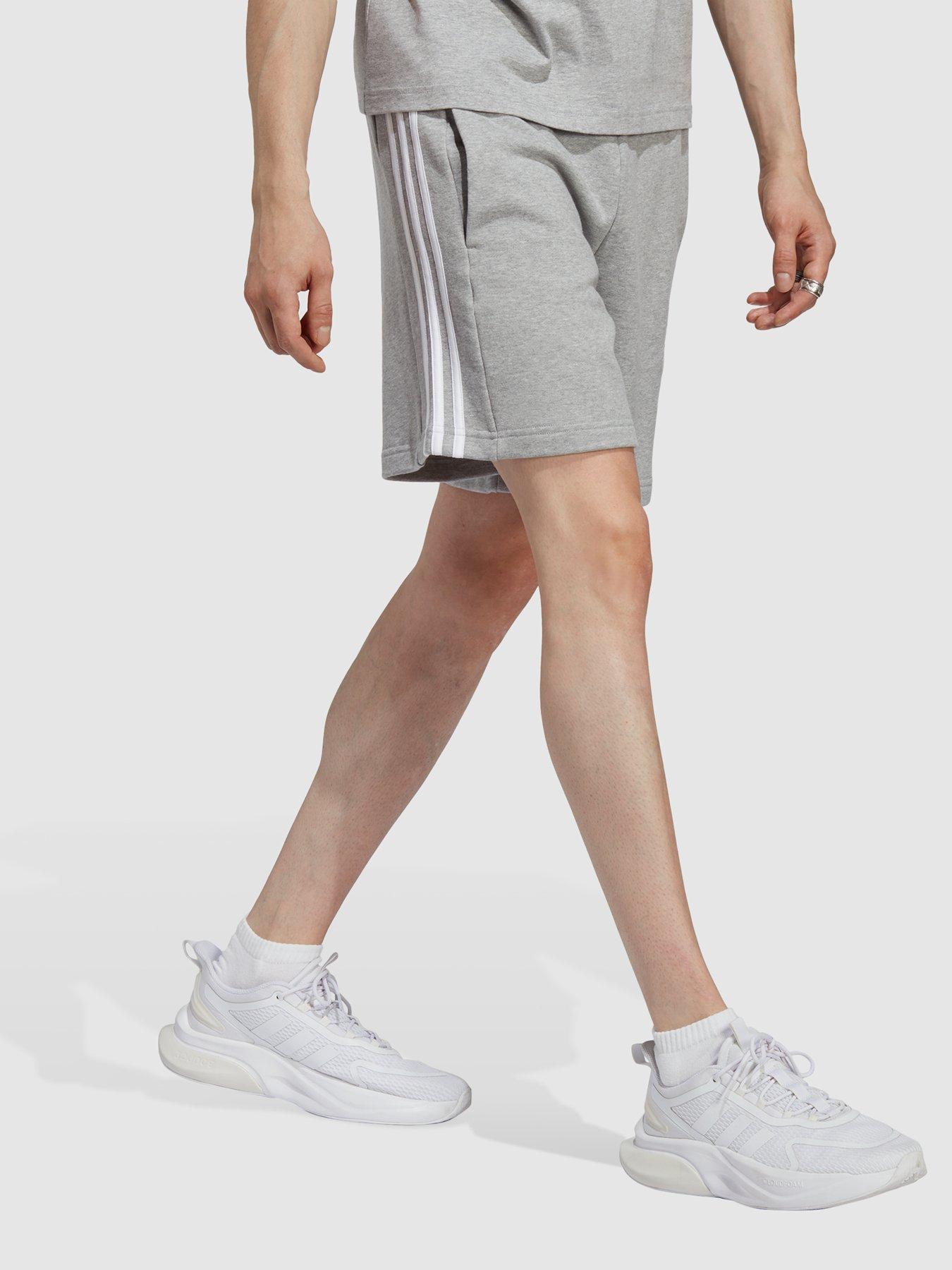 Grey adidas shorts sales mens