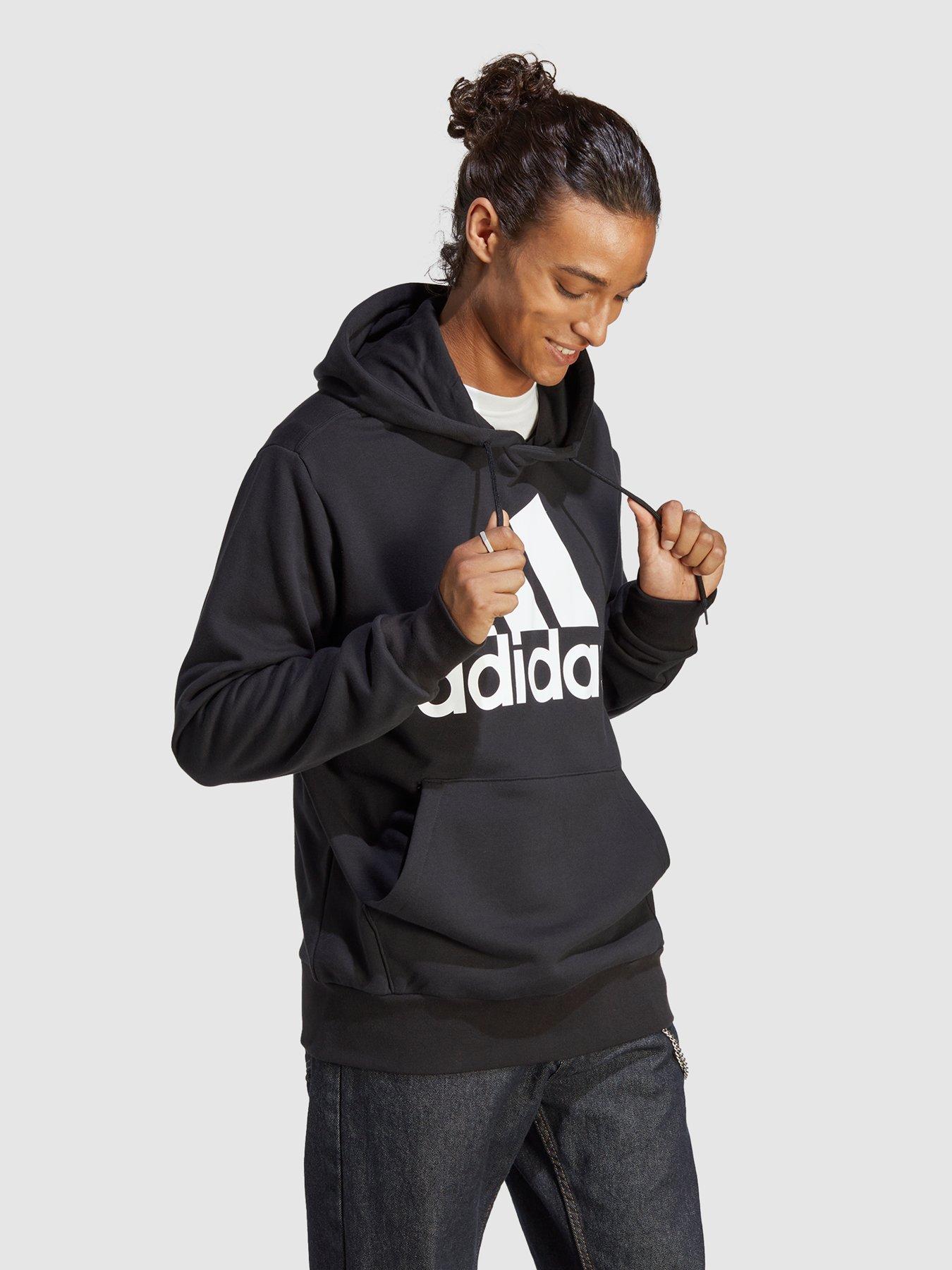 adidas Sportswear Essentials French Terry Big Logo Hoodie Black Very