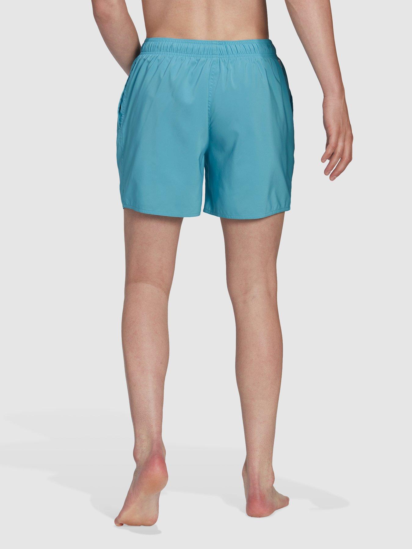 adidas solid swim shorts