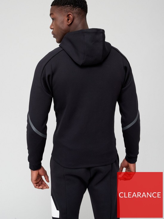 stillFront image of adidas-sportswear-designed-for-gameday-full-zip-hoodie-black