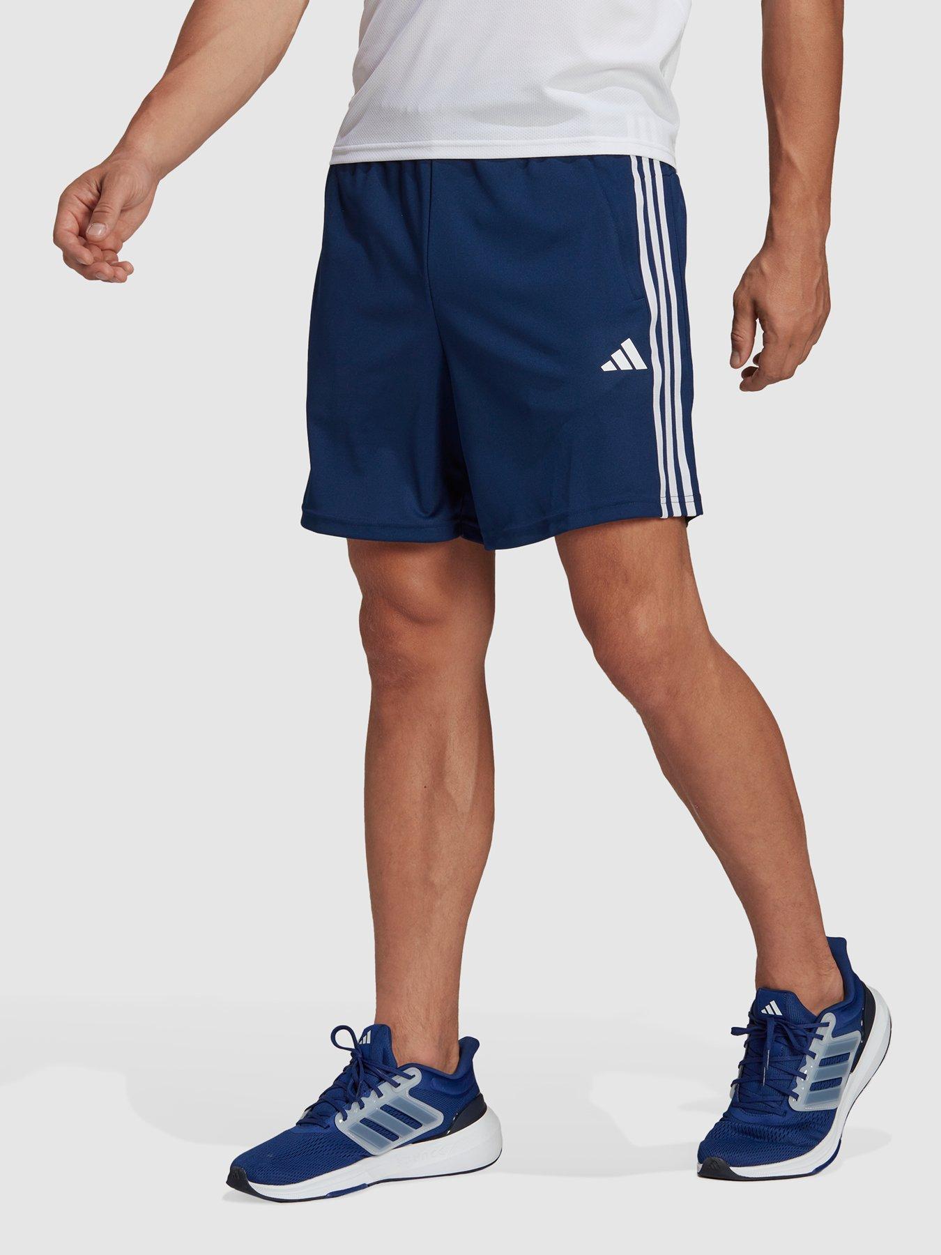 Performance Train Essentials Pique 3 Stripes Training Shorts Navy