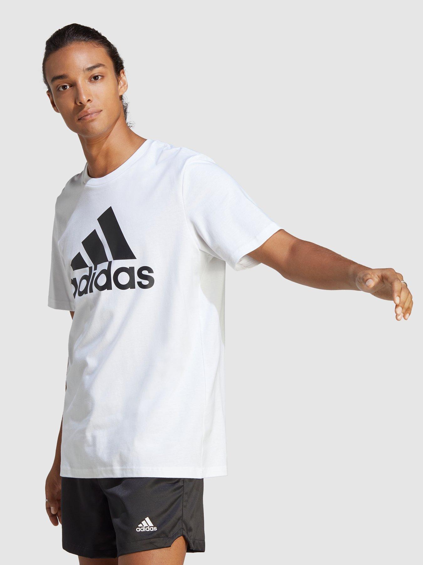 undefined Essentials Single Shirt Big Logo T-Shirt - White