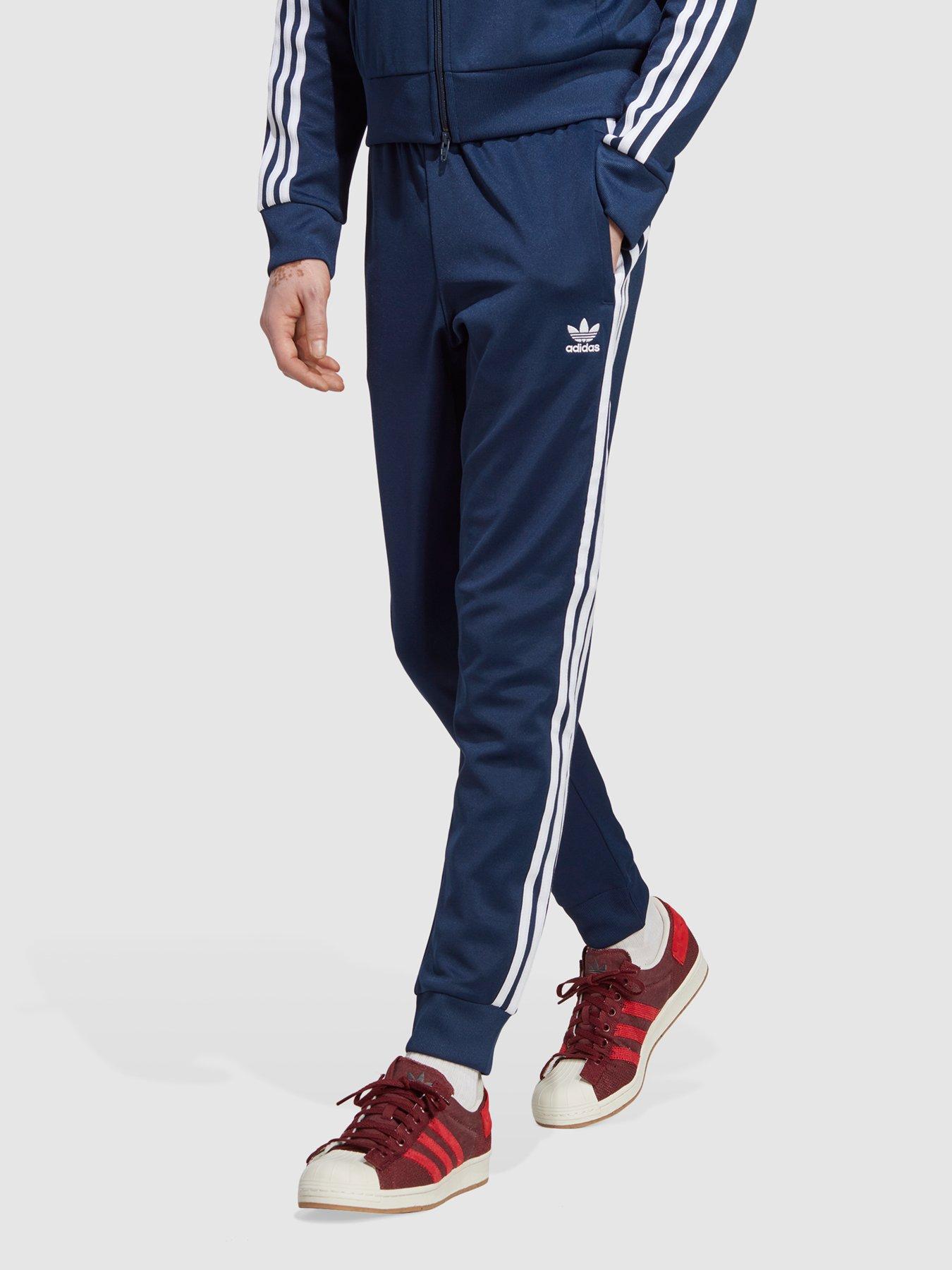 Adidas navy track clearance pants