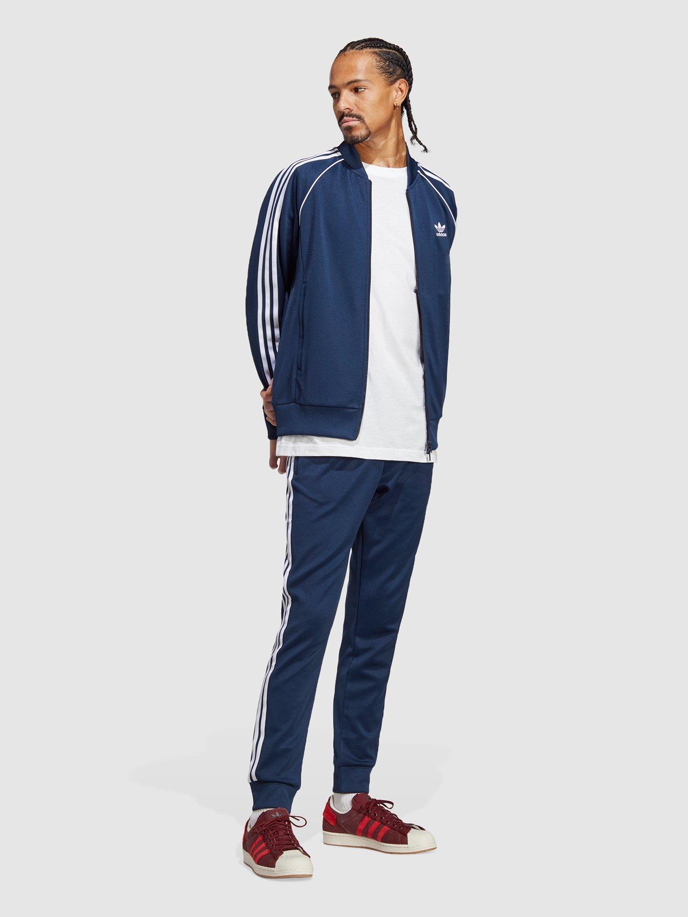 Adidas originals white clearance tracksuit