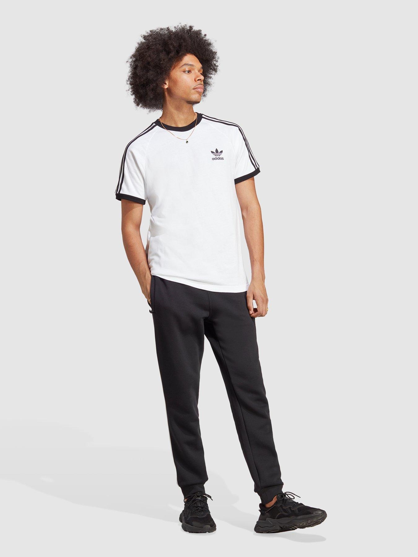 Image 3 of 4 of adidas Originals Adicolor Classics 3-Stripes T-Shirt - White