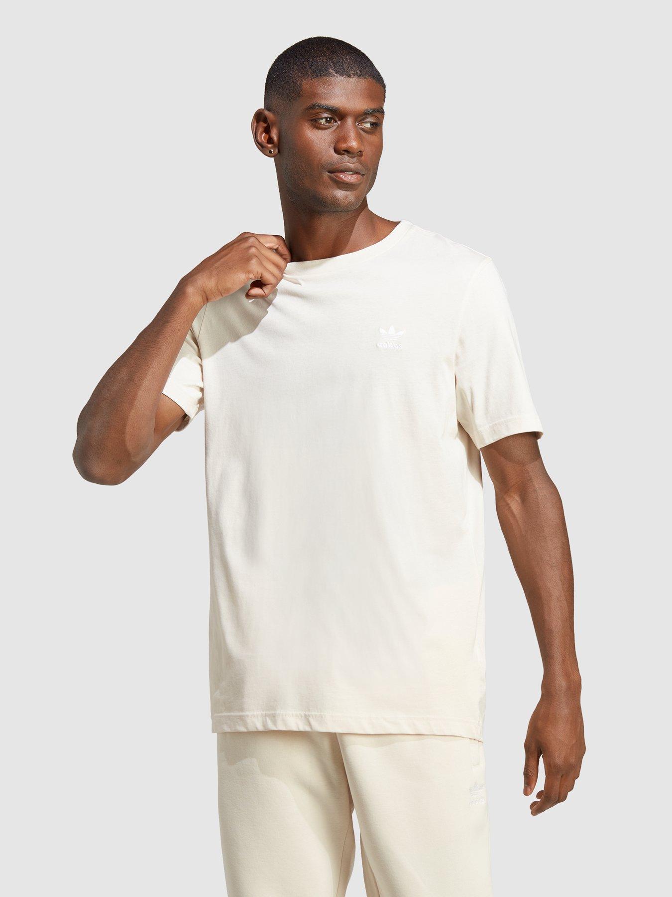 Adidas off best sale white t shirt