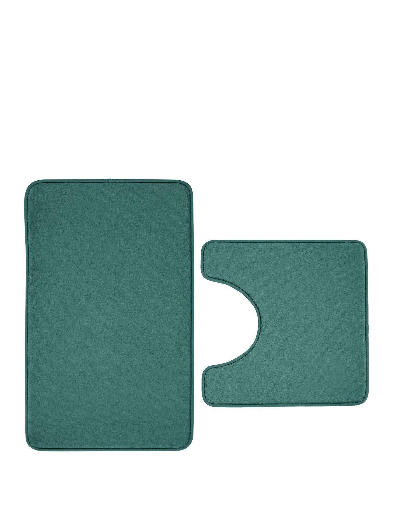 Product photograph of Catherine Lansfield Anti-bacterial Memory Foam Bathmat And Ped Mat from very.co.uk