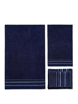 Product photograph of Catherine Lansfield Java Stripe Towel Bale from very.co.uk