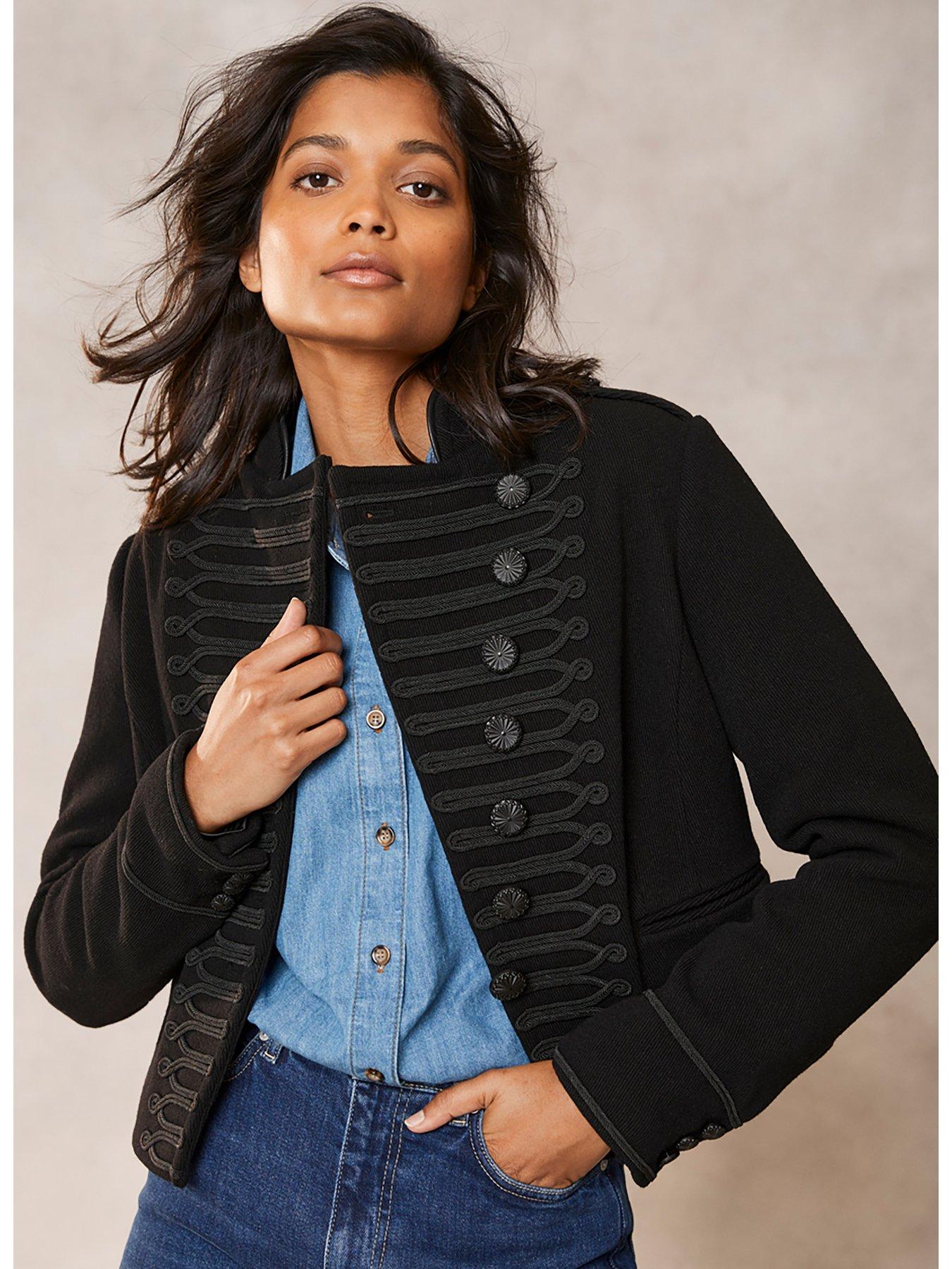 Free people velvet military jacket sale