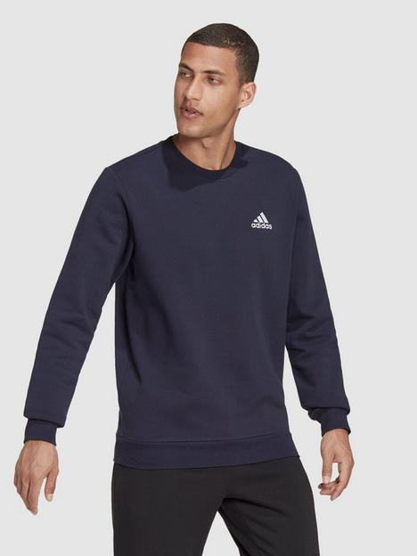 adidas-sportswear-essentials-fleece-sweatshirt-navy