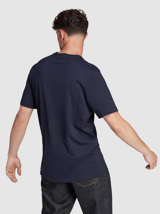 stillFront image of adidas-sportswear-mens-essentials-short-sleeve-t-shirt-navy