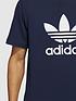  image of adidas-originals-adicolor-classics-trefoil-t-shirt-navy