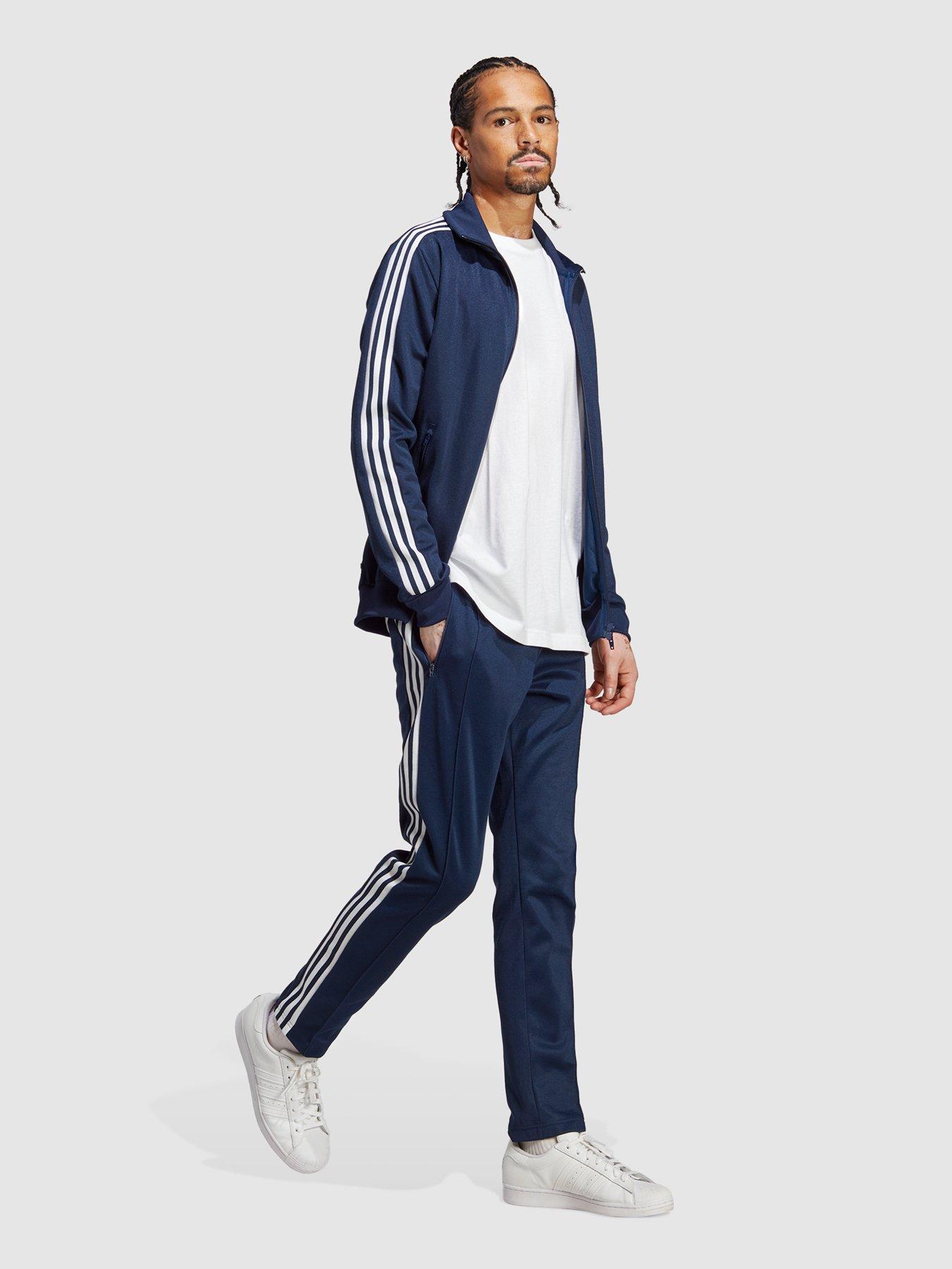 Adidas beckenbauer store track top navy