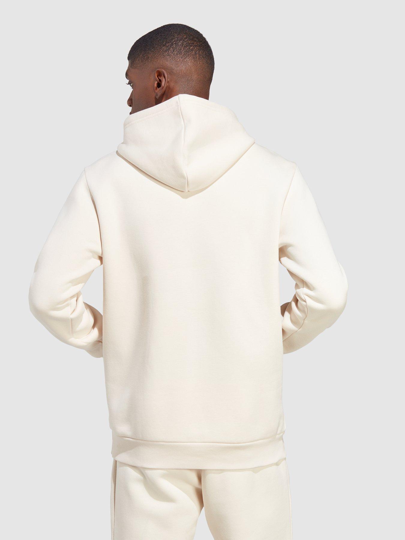 adidas hoodie trefoil white