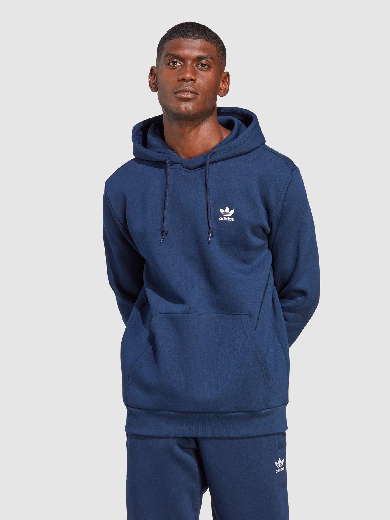 Adidas trefoil shop hoodie mens sale