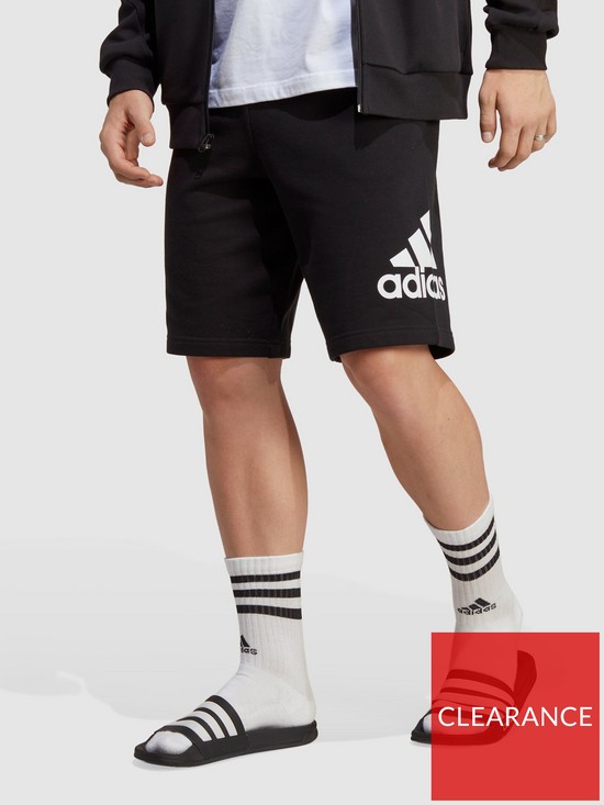 front image of adidas-sportswear-mens-m-mh-bosshortnbsp--black