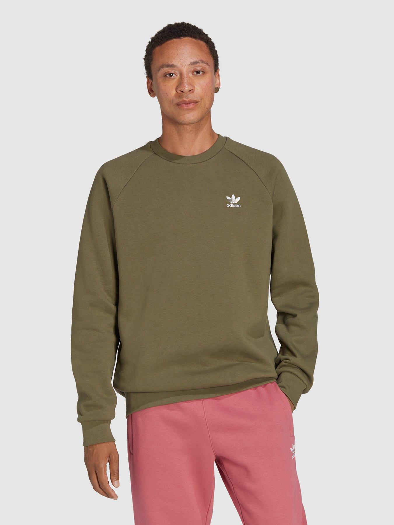 adidas-originals-trefoil-essentials-crewneck-sweatshirt-khaki
