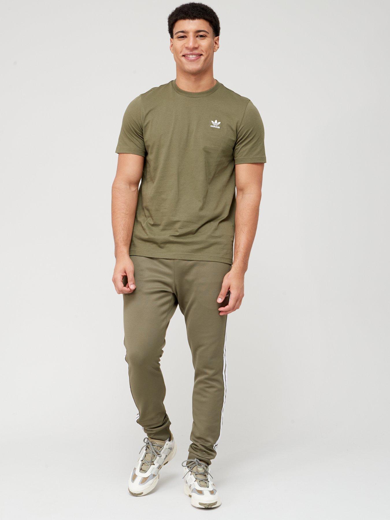 adidas khaki tracksuit mens