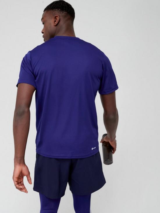 stillFront image of adidas-performance-train-essentials-training-t-shirt-navy