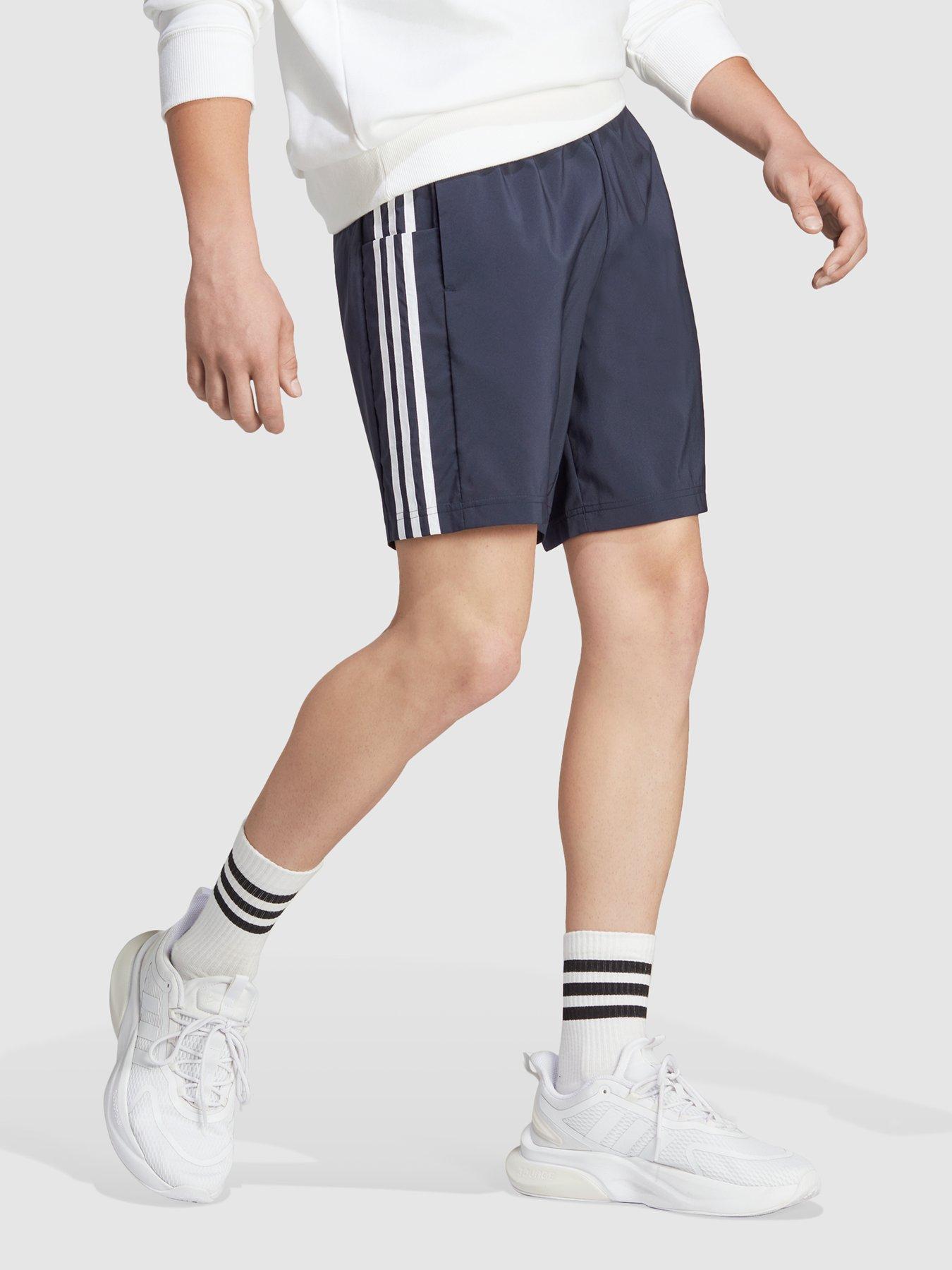 Adidas men's 3 sales stripe chelsea shorts