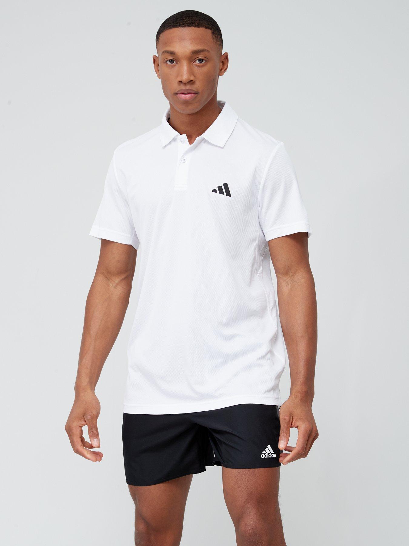 Image 1 of 6 of adidas Performance Train Essentials Training Polo Shirt - White
