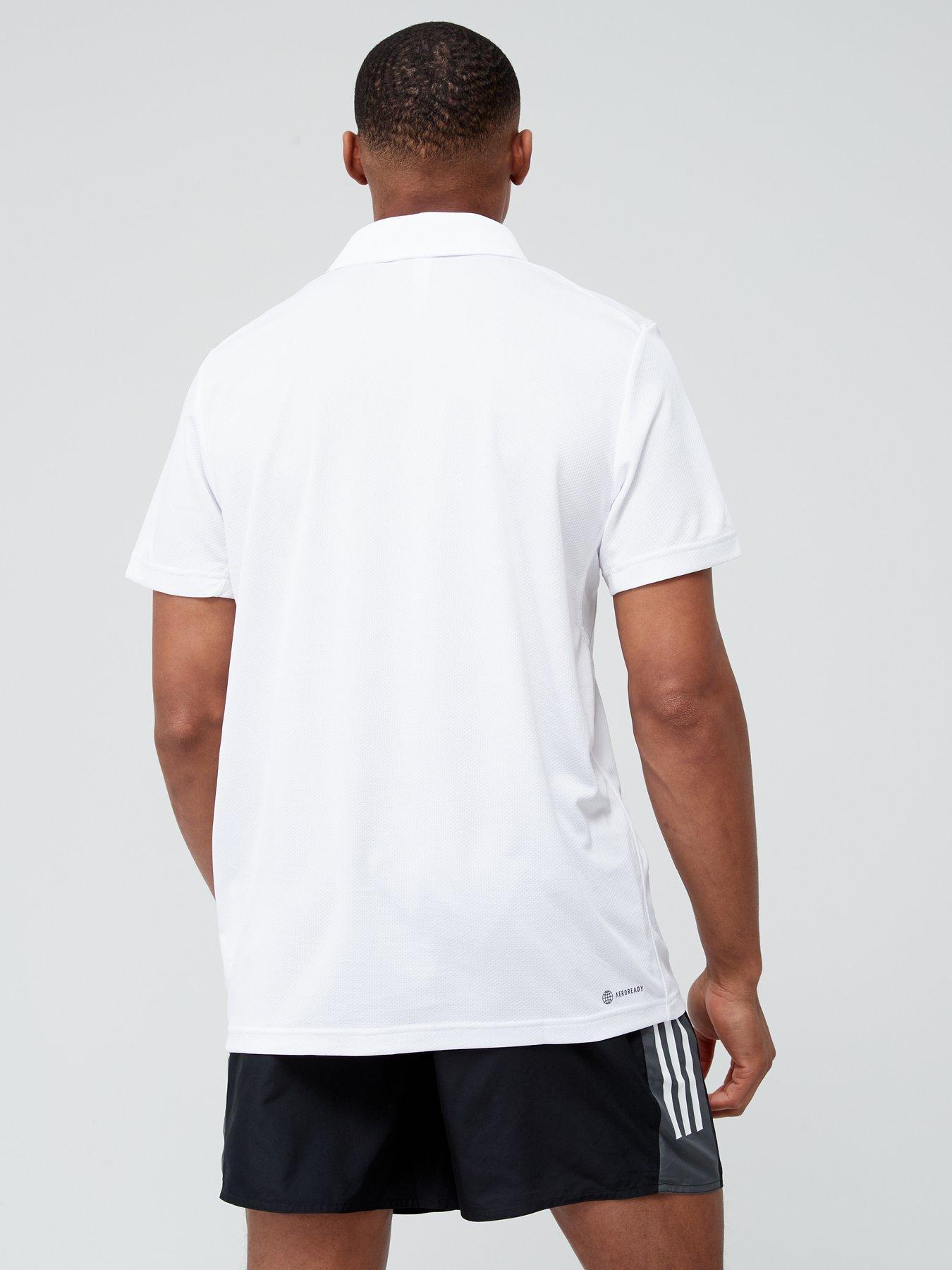 Image 2 of 6 of adidas Performance Train Essentials Training Polo Shirt - White