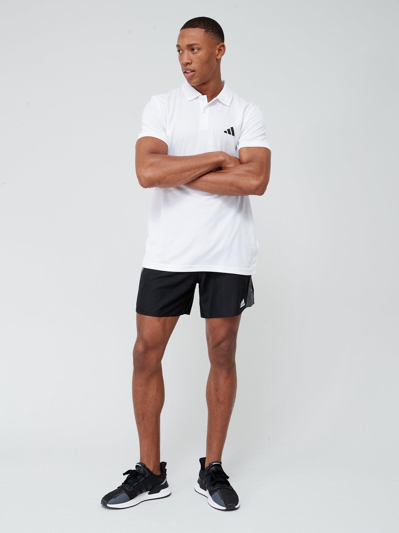 Image 3 of 6 of adidas Performance Train Essentials Training Polo Shirt - White