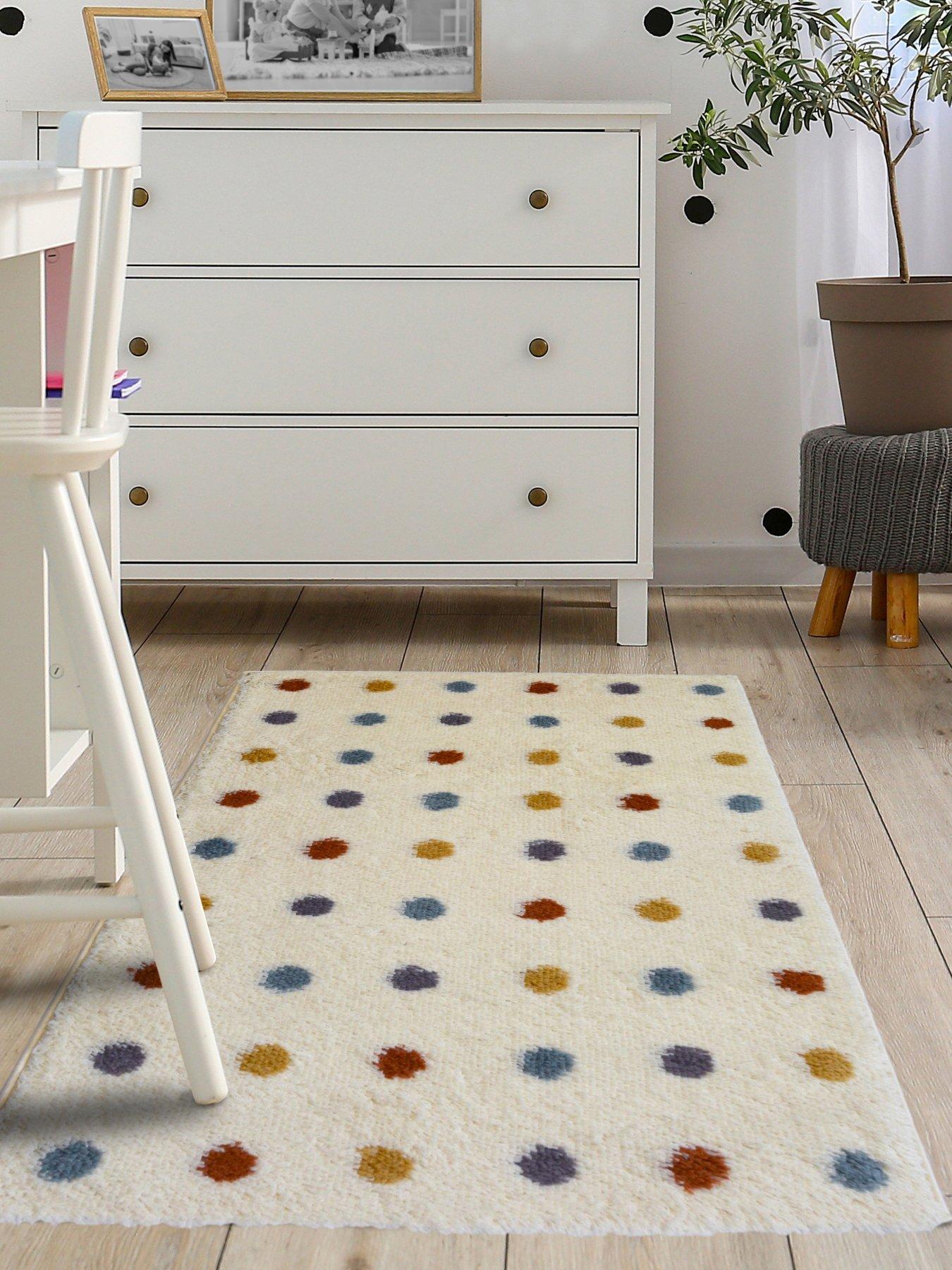 Product photograph of Everyday Snug Shaggy Spot Rug - Multi from very.co.uk