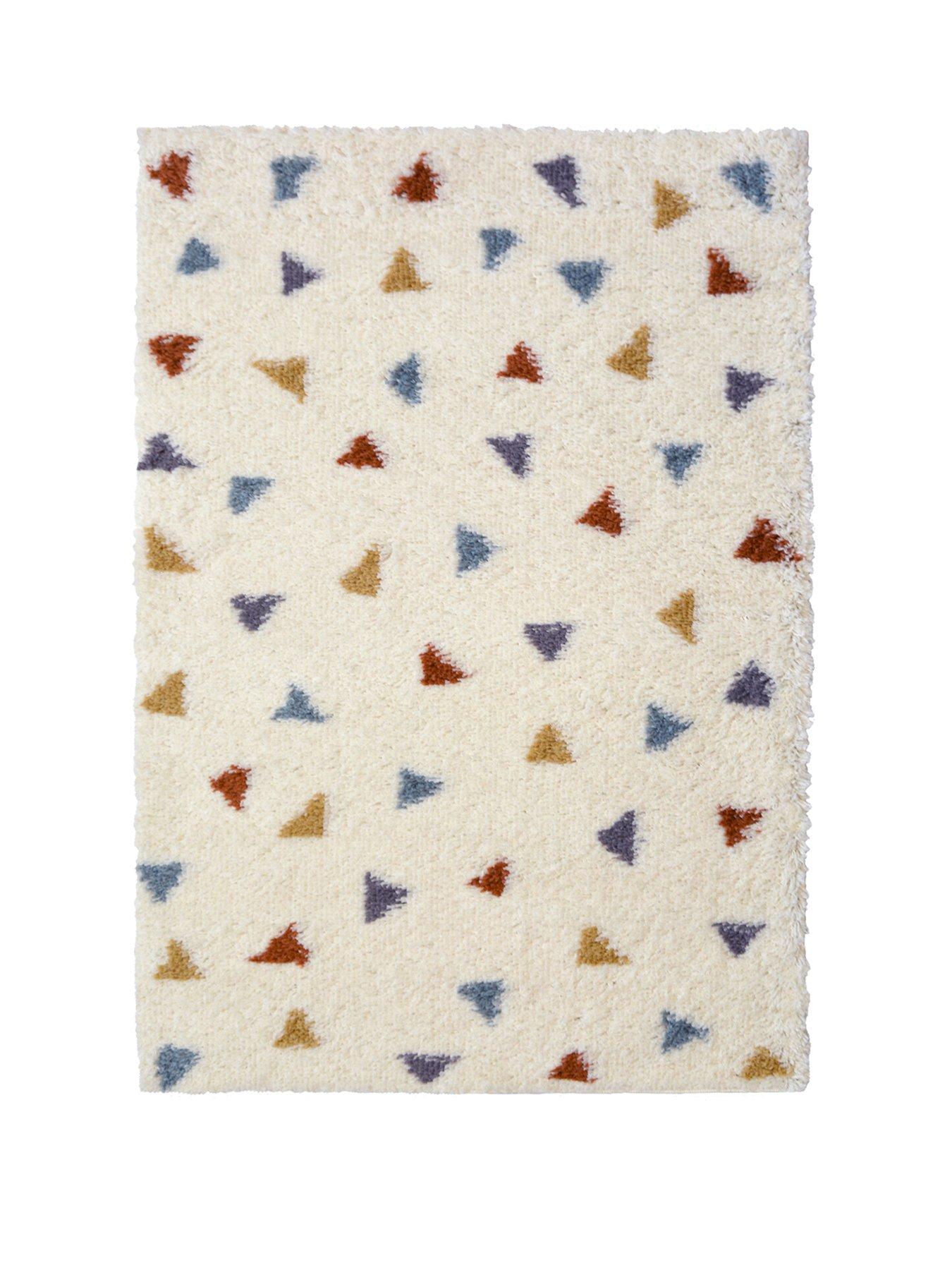 Everyday Snug Shaggy Triangle Rug Multi very.co.uk