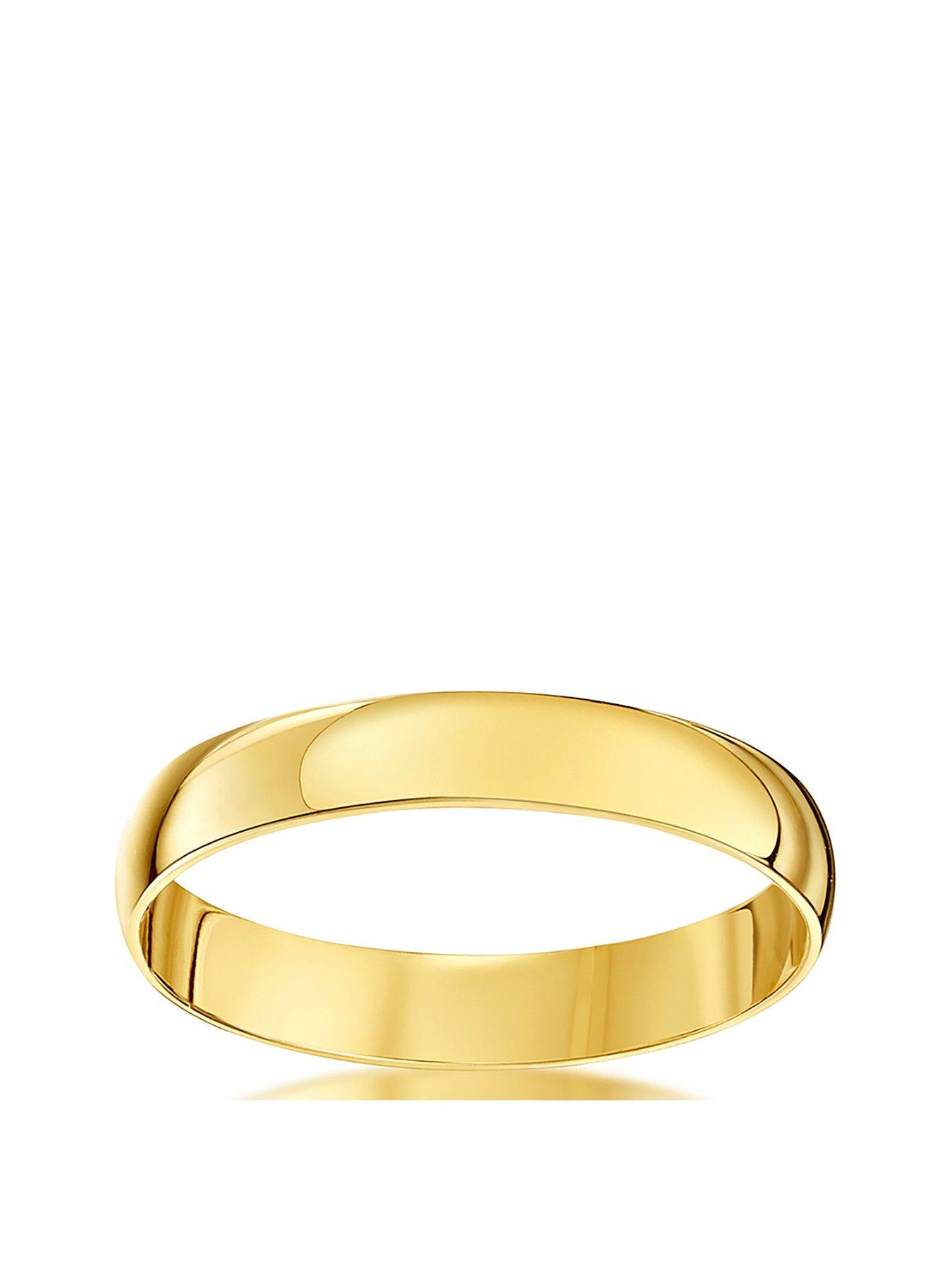 Image 2 of 5 of The Love Collection 9ct Yellow Gold Personalised Band Ring 3