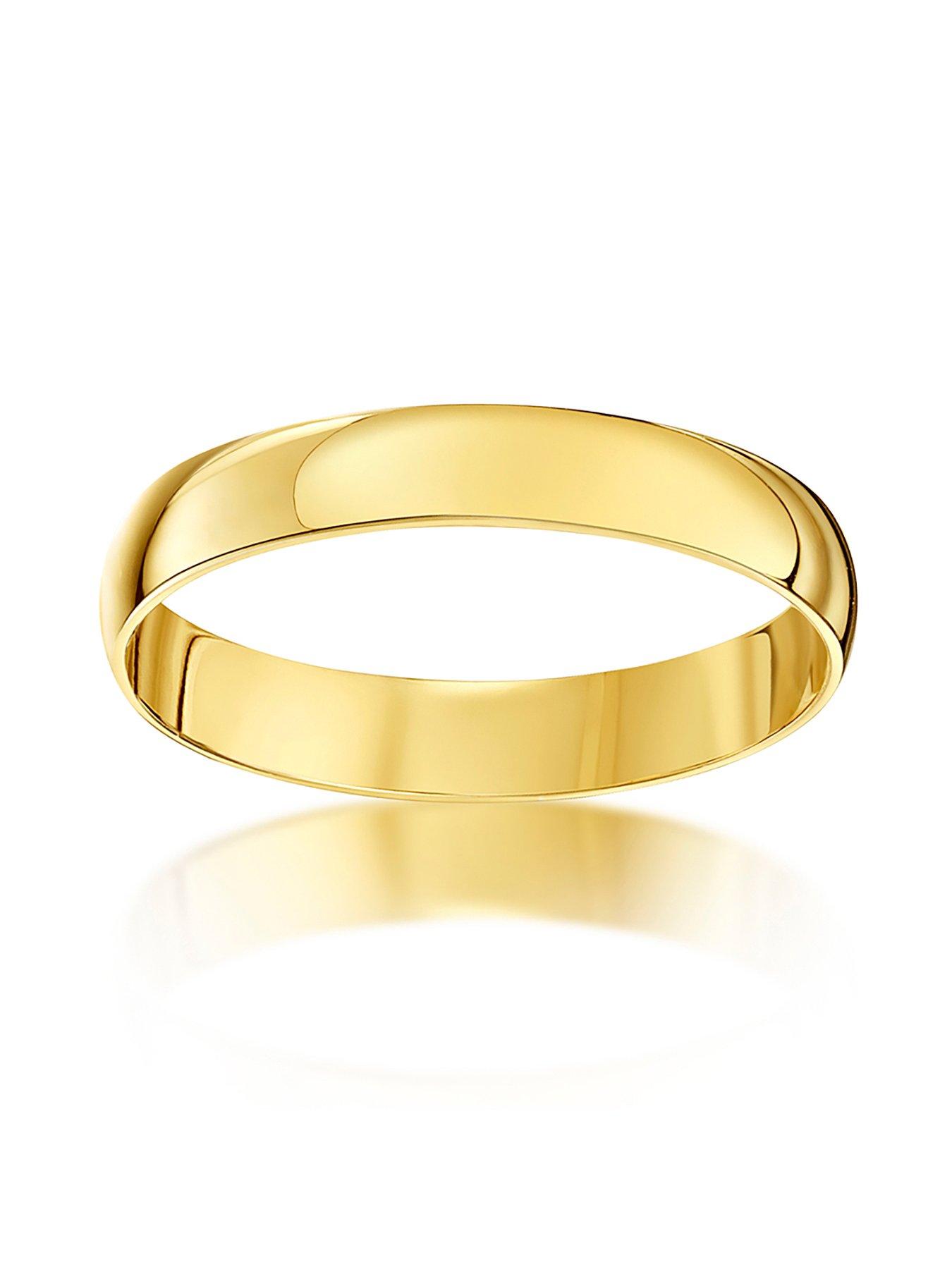 Image 3 of 5 of The Love Collection 9ct Yellow Gold Personalised Band Ring 3