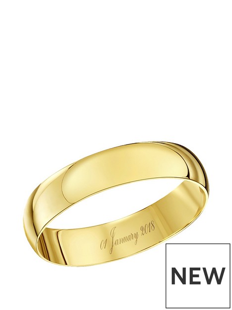 9ct-yellow-gold-personalised-band-ring-4mm