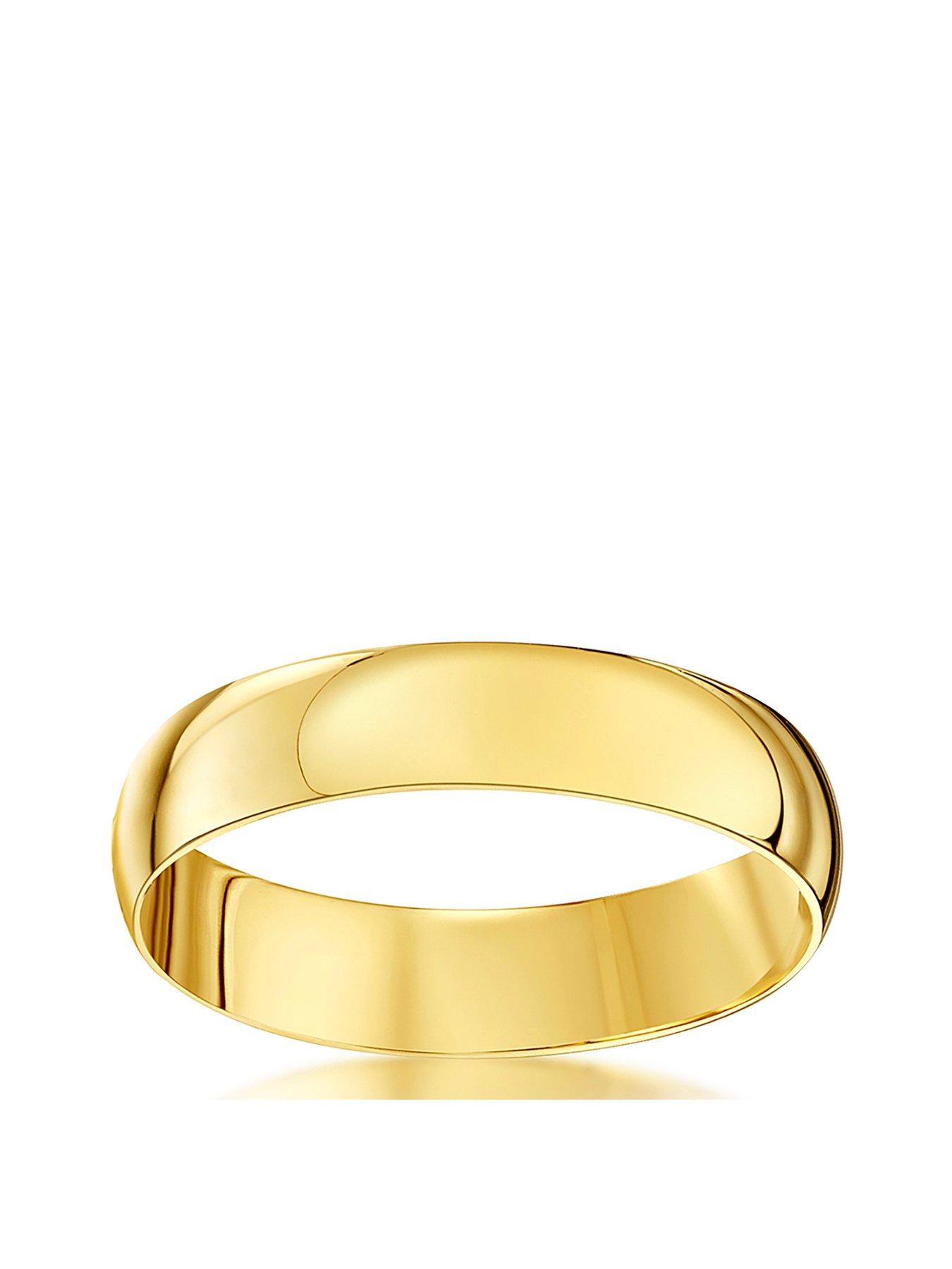 Image 2 of 6 of The Love Collection 9ct Yellow Gold Personalised Band Ring 4