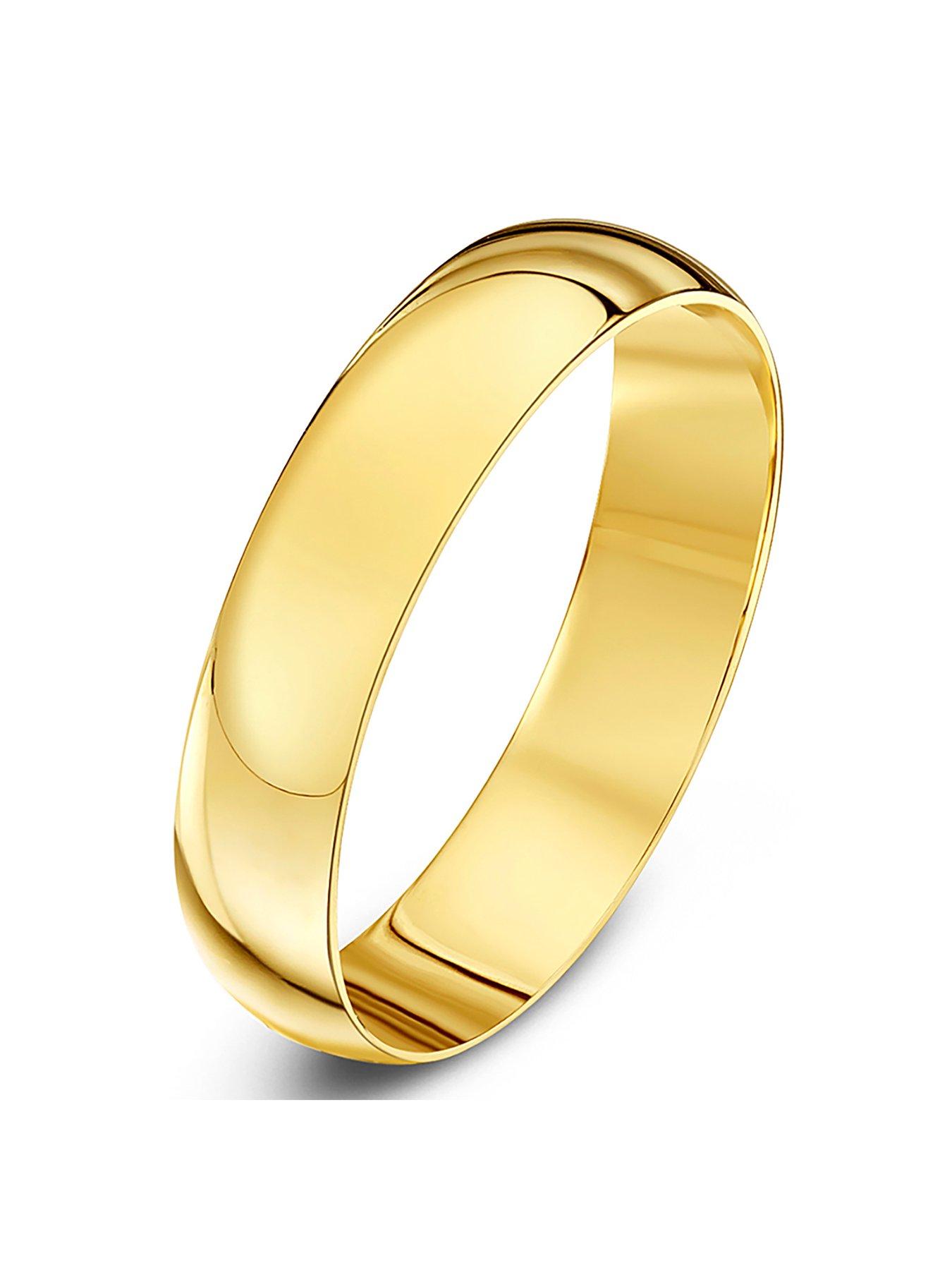 Image 3 of 6 of The Love Collection 9ct Yellow Gold Personalised Band Ring 4