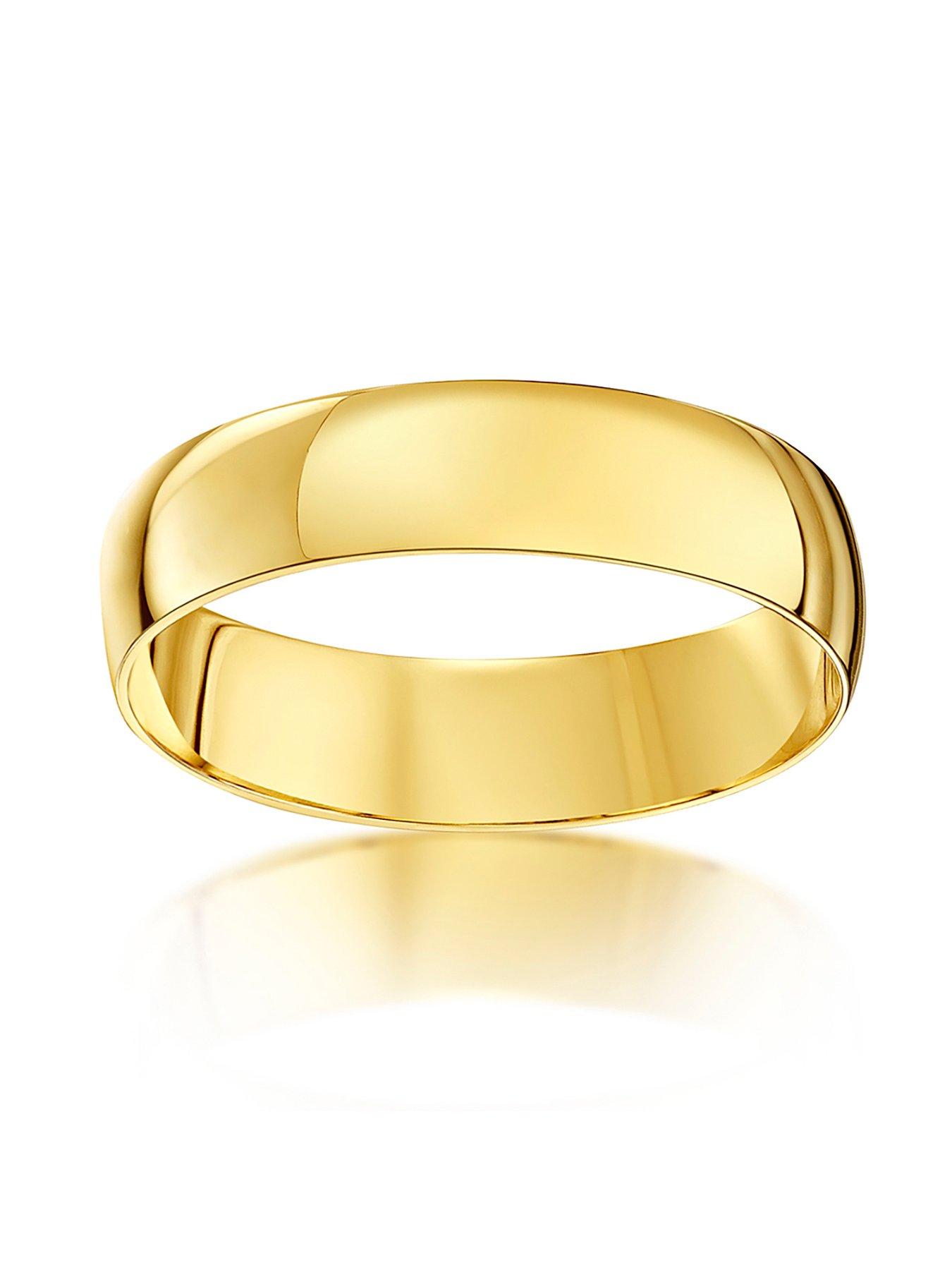 Image 3 of 5 of The Love Collection 9ct Yellow Gold Personalised Band Wedding Ring