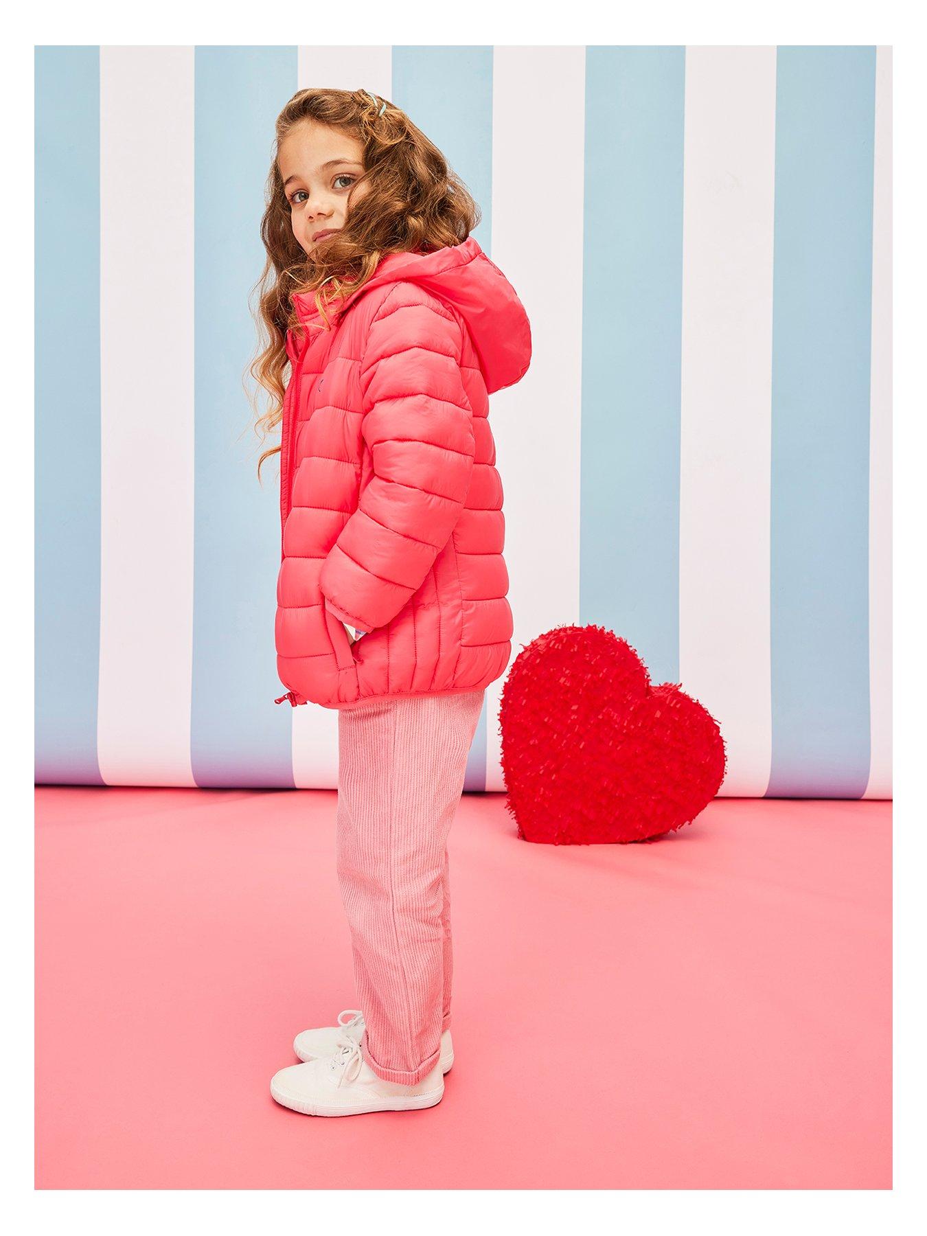 Girls Lightweight Padded Jacket - Pink