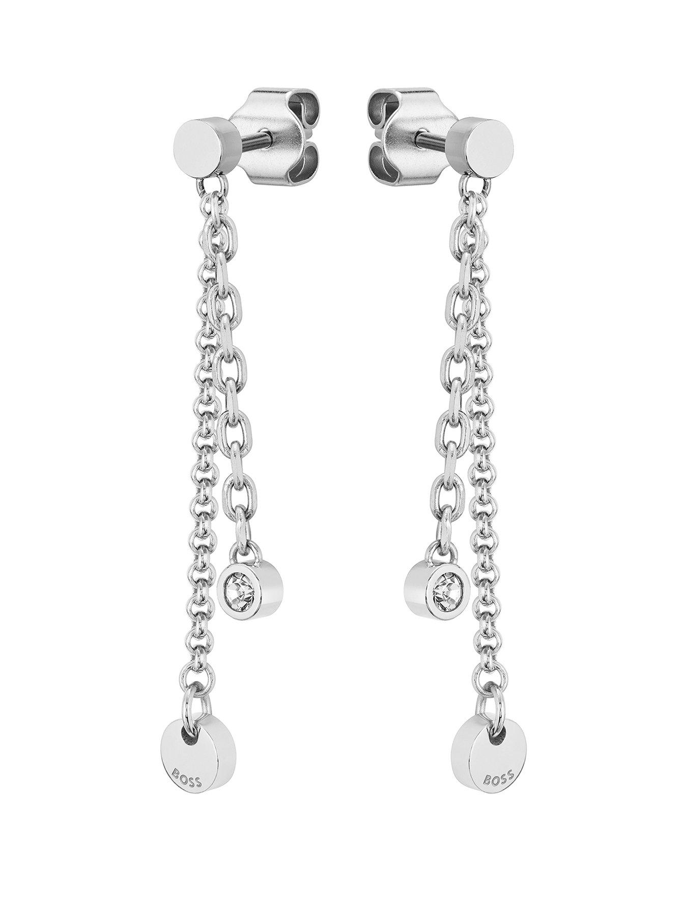 boss-ladies-boss-iris-stainless-steel-crystal-drop-earrings