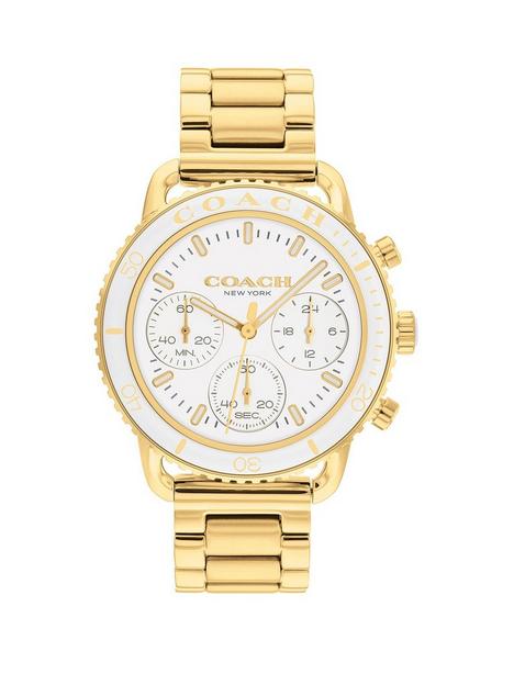 coach-ladies-gold-plated-chronograph-watch