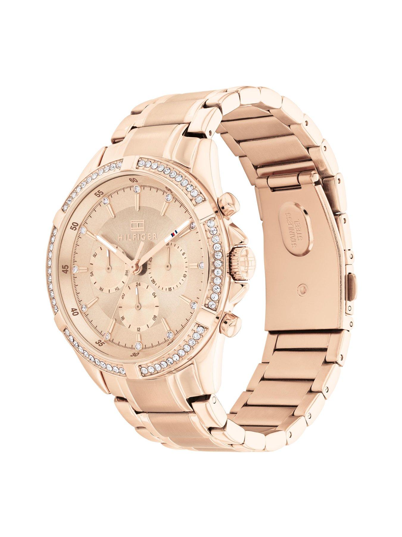 Tommy hilfiger women's hot sale watch gold