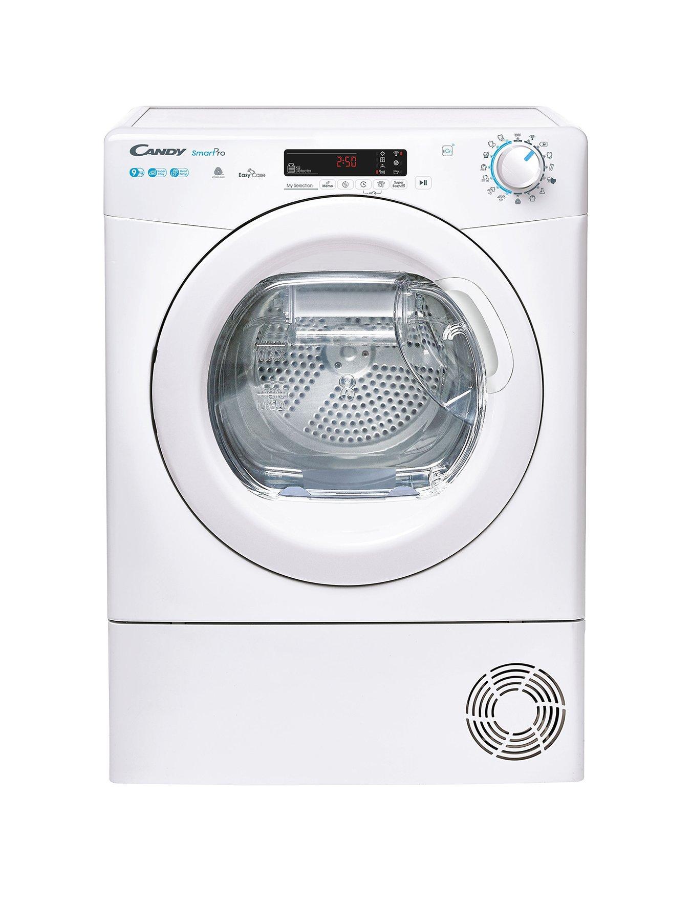 undefined Smart Pro CSOE H9A2DE-80 9kg Heat Pump Tumble Dryer, A++ Rated with WiFi Connectivity - White